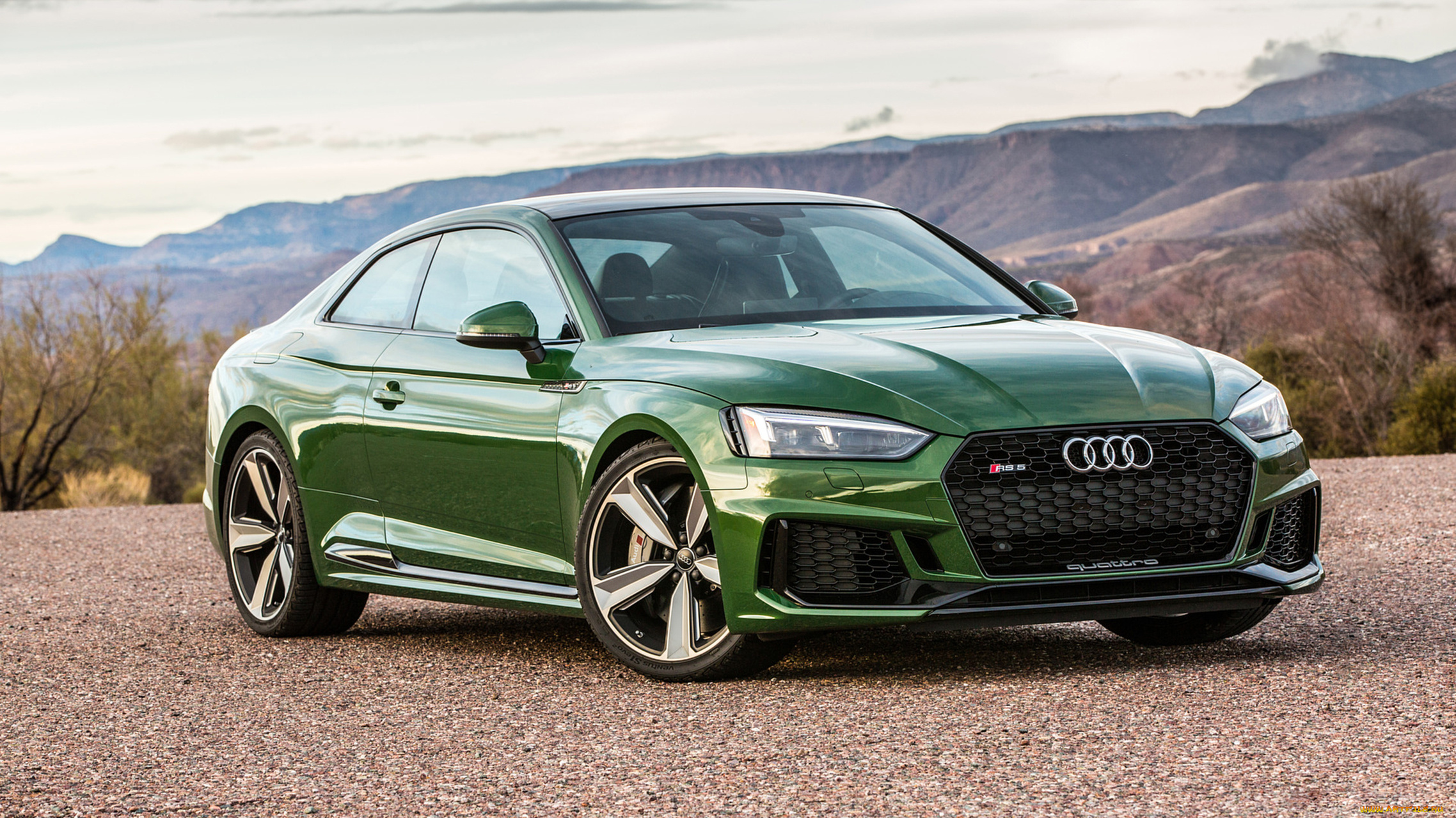 audi, rs5, 2018, автомобили, audi, rs5, зелёный, 2018