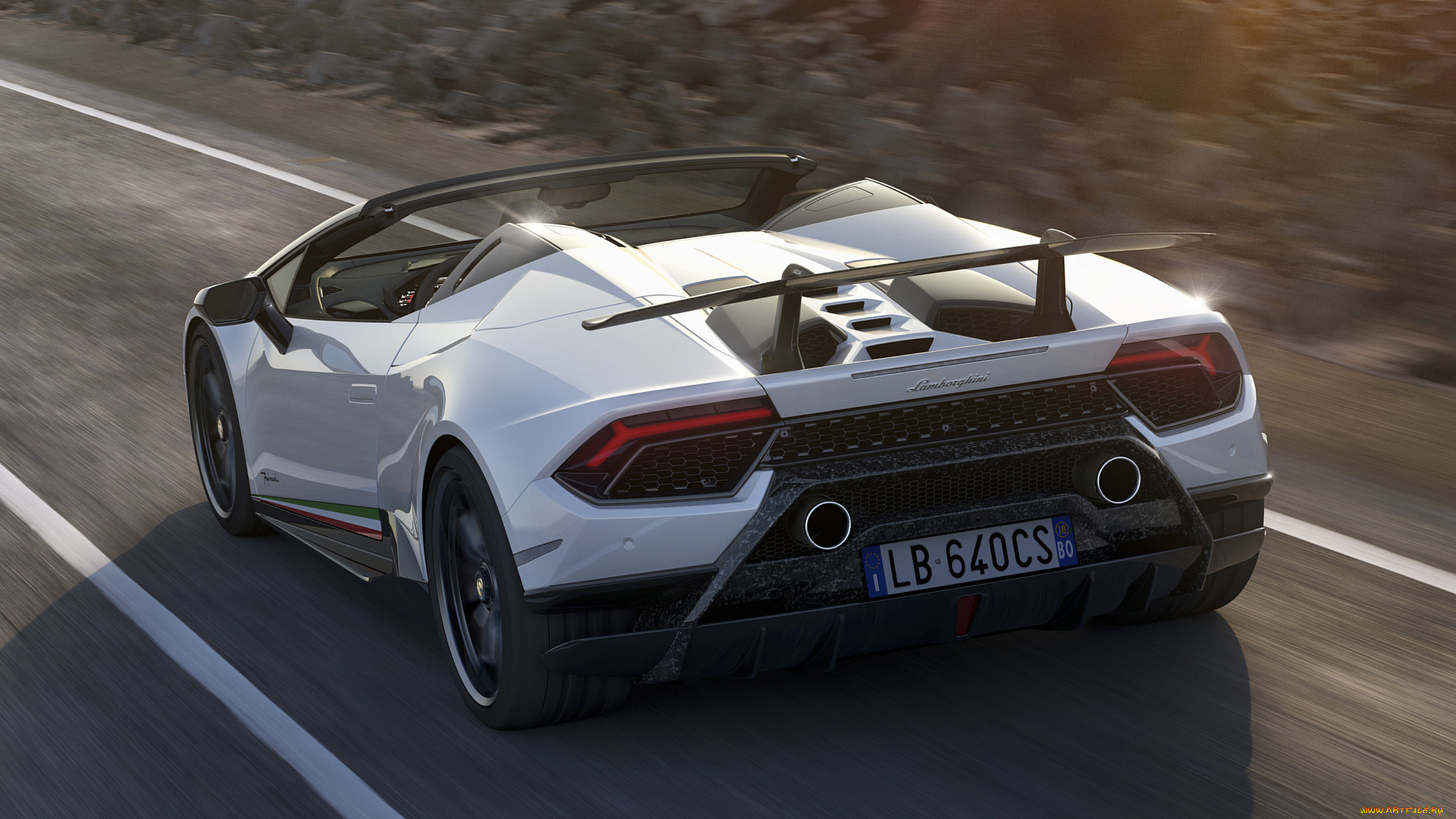 lamborghini, huracan, spyder, performante, 2019, автомобили, lamborghini, huracan, spyder, performante, 2019, белый