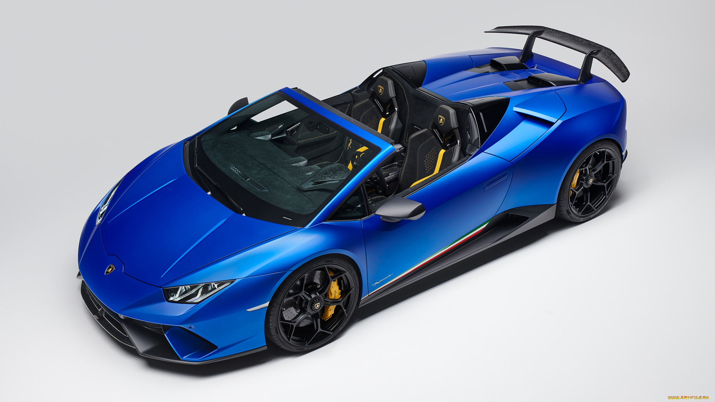lamborghini, huracan, spyder, performante, 2019, автомобили, lamborghini, huracan, blue, spyder, performante, 2019