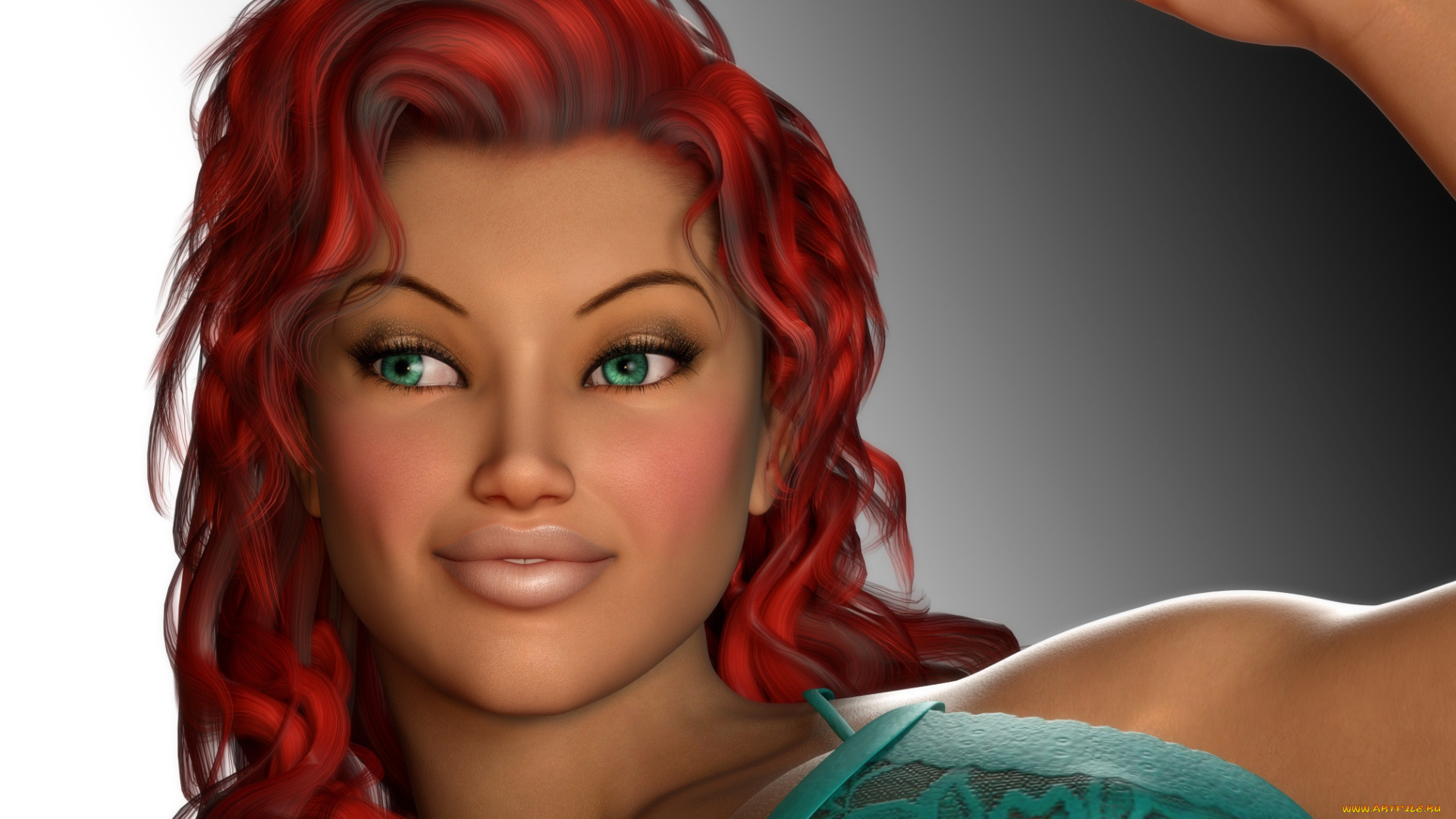 3д, графика, портрет, , portraits, девушка, взгляд, фон