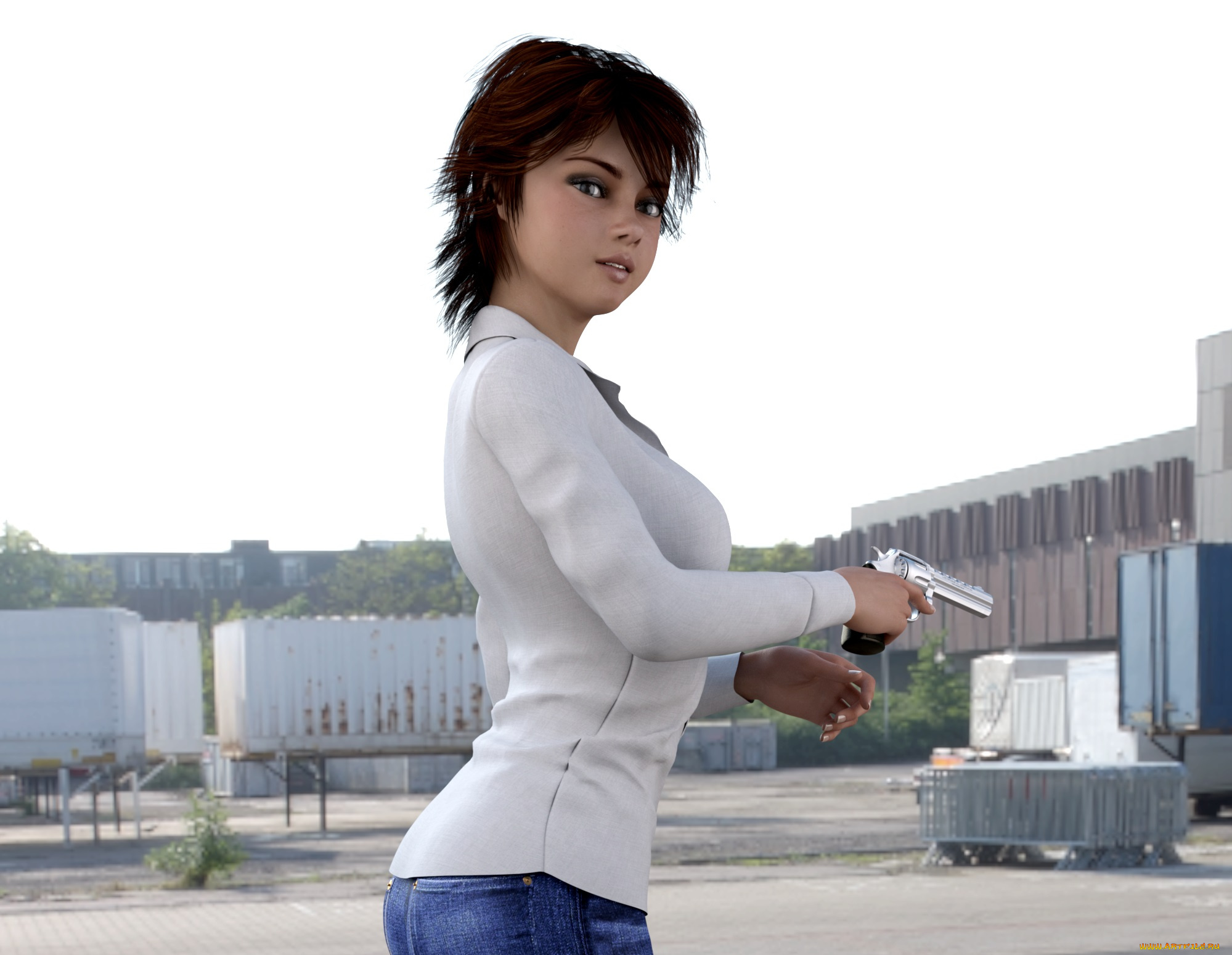 3д, графика, люди, , people, девушка, взгляд, фон