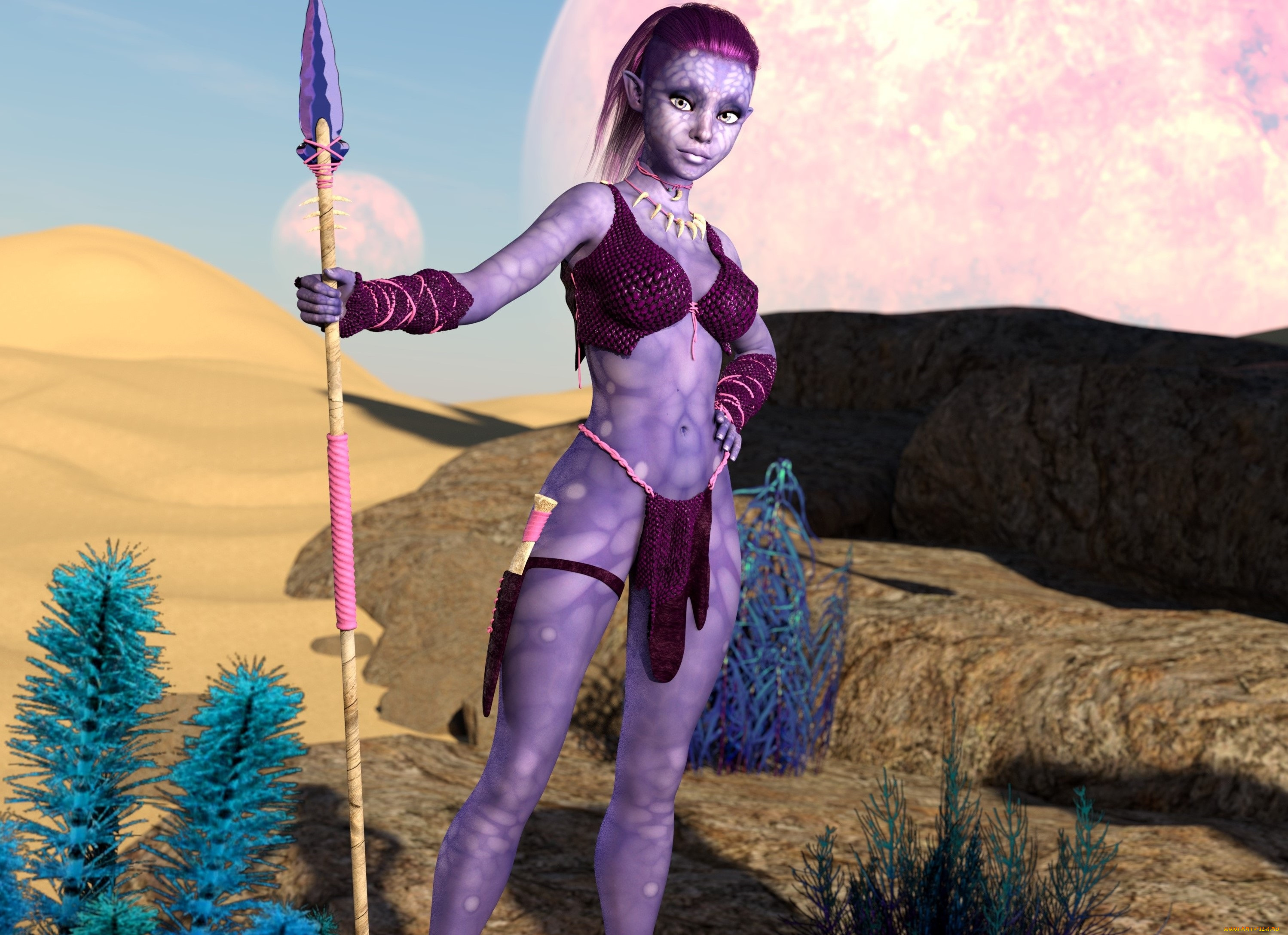 3д, графика, эльфы, , elves, эльфийка, фон, взгляд