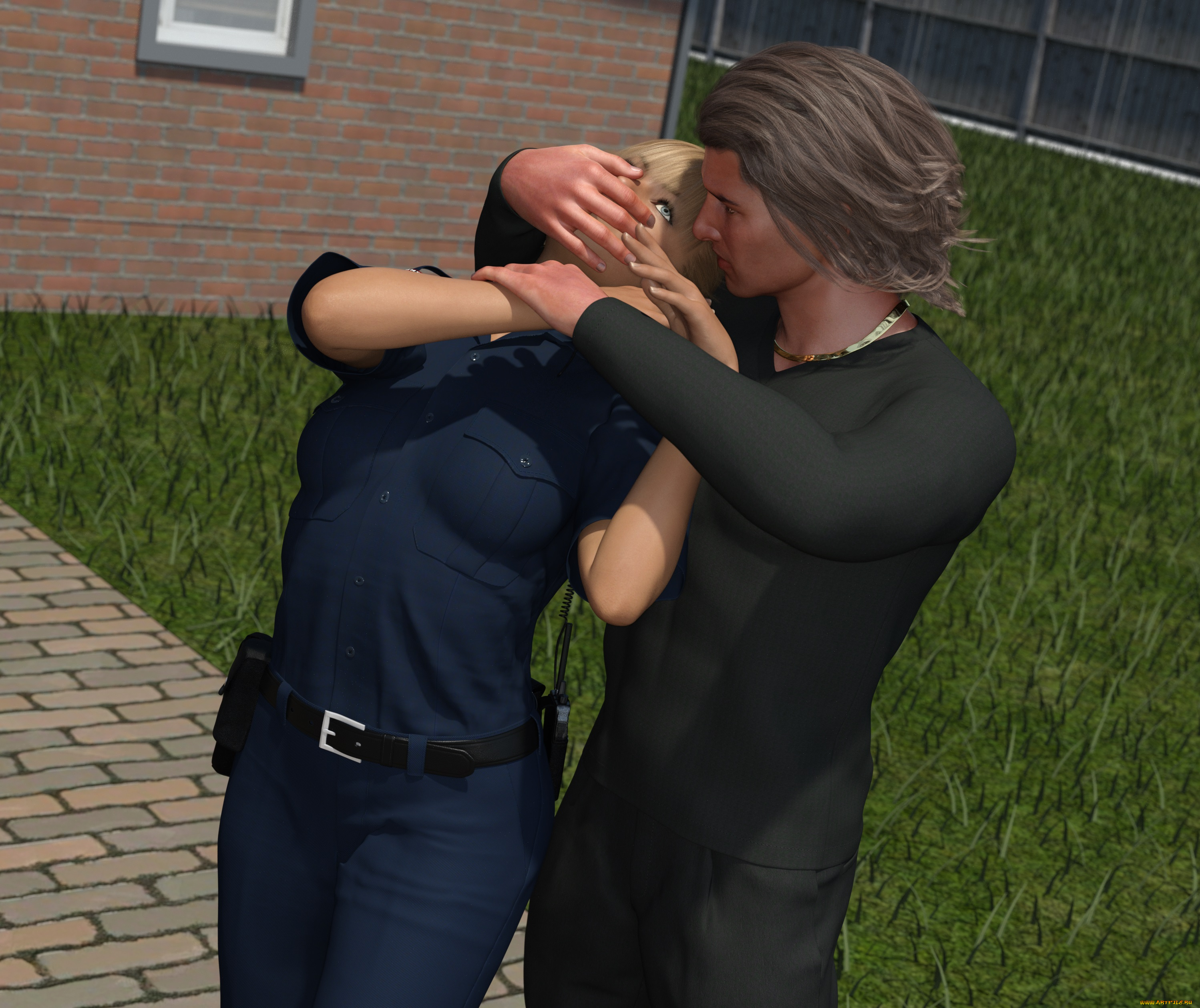 she, wolf, 3д, графика, фантазия, , fantasy, девушка, взгляд, фон