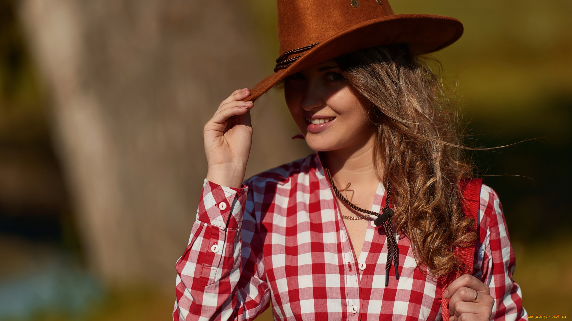 девушки, -, брюнетки, , шатенки, девушка, модель, шатенка, вестерн, ковбой, шляпа, стетсон, кожа, взгляд, макияж, флирт, кантри