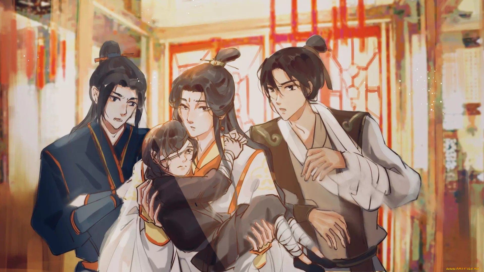 аниме, tian, guan, ci, fu, благословение, небожителей, tian, guan, ci, fu, мосян, тунсю