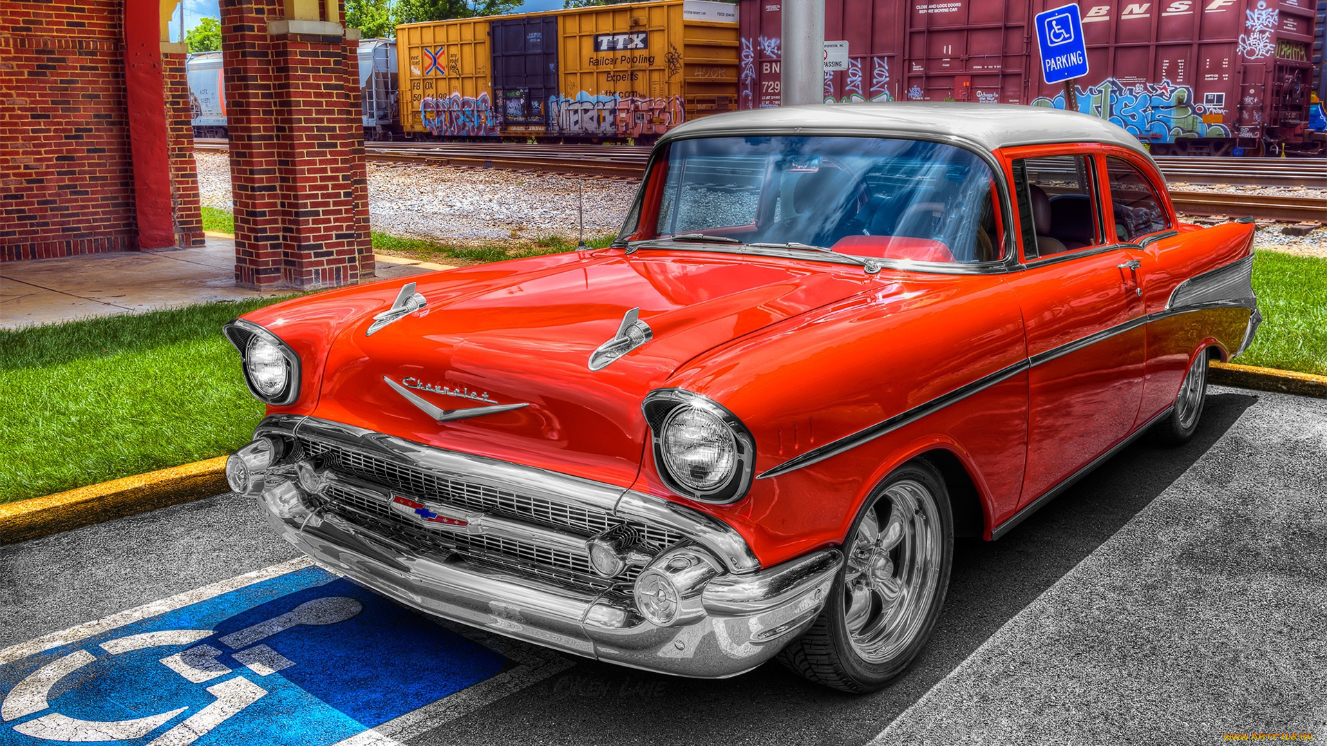 автомобили, chevrolet, 1957, two-ten