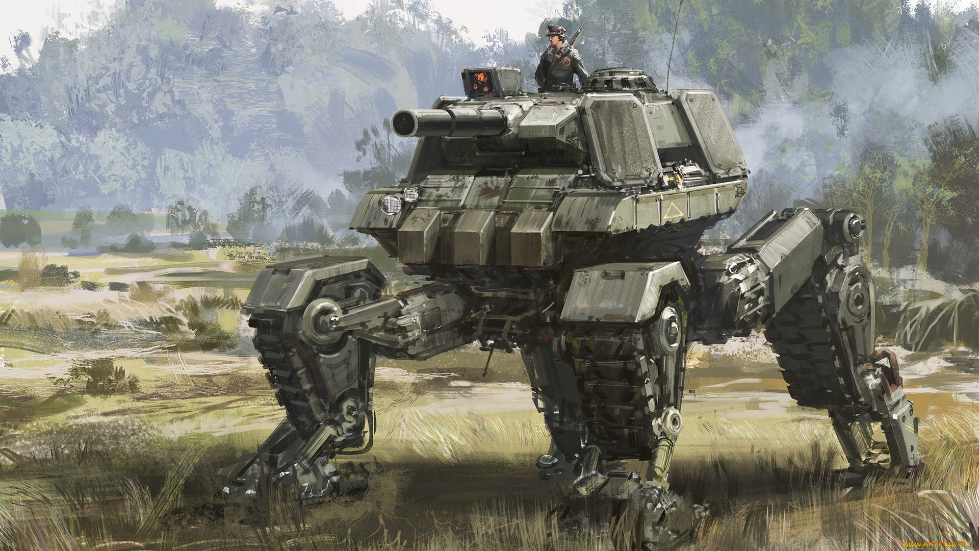 фэнтези, транспортные, средства, mech, design