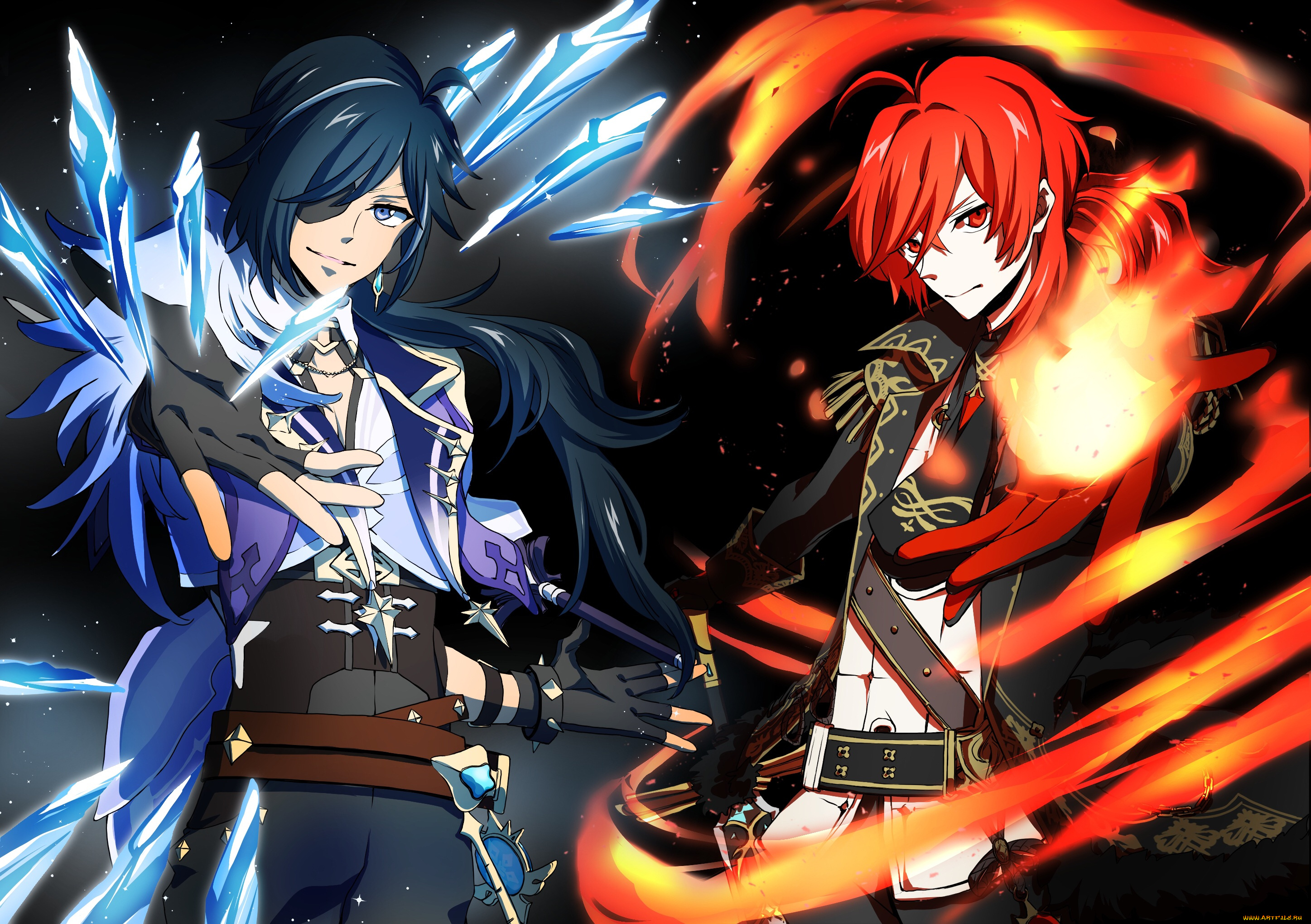 аниме, genshin, impact, genshin, impact