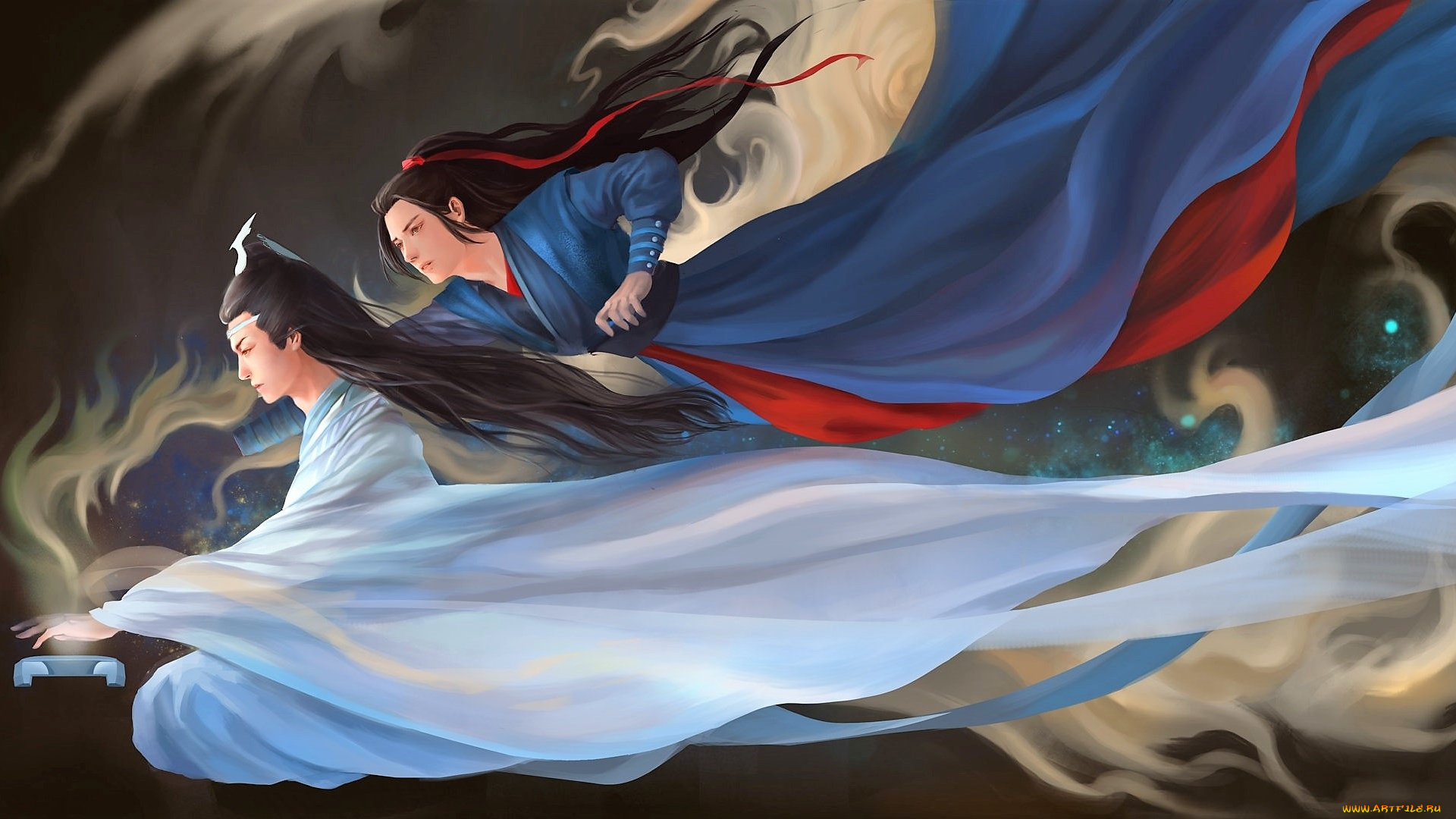 рисованное, кино, , мультфильмы, вэй, усянь, лань, ванцзы, гуцинь