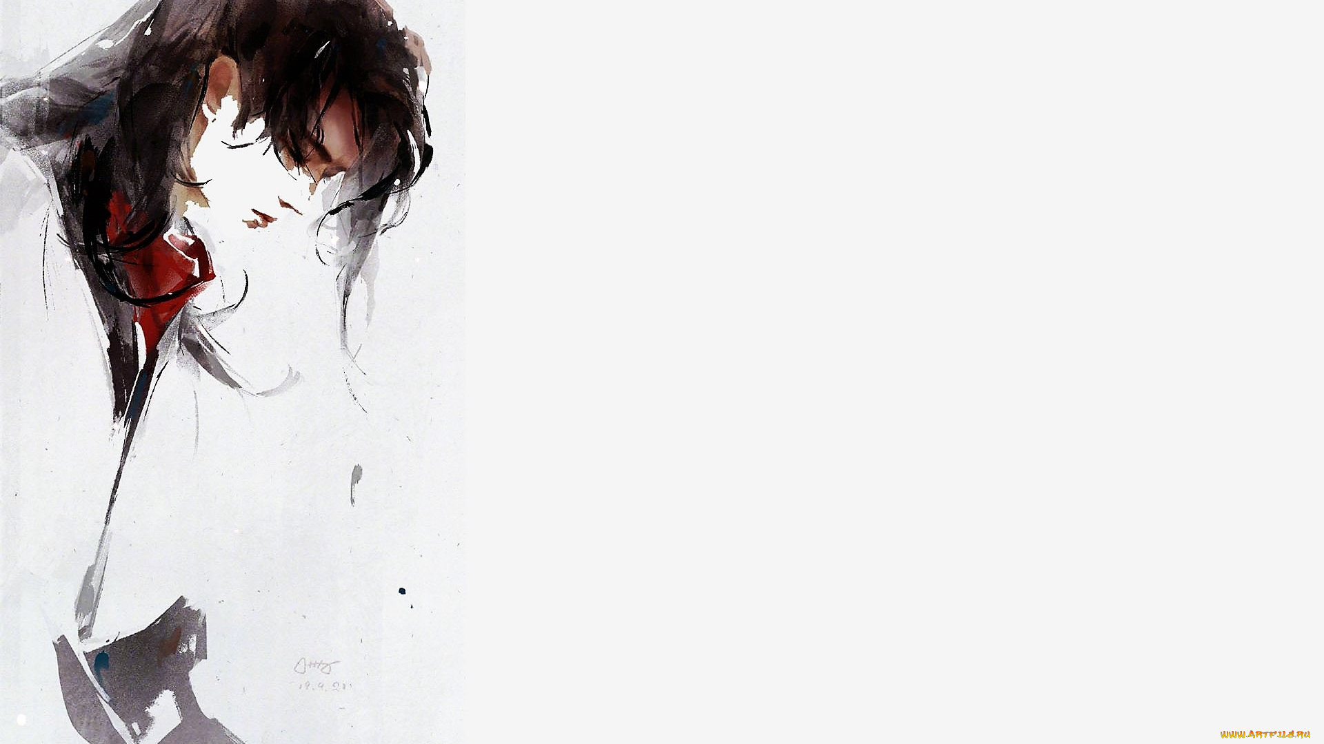 рисованное, люди, ван, ибо