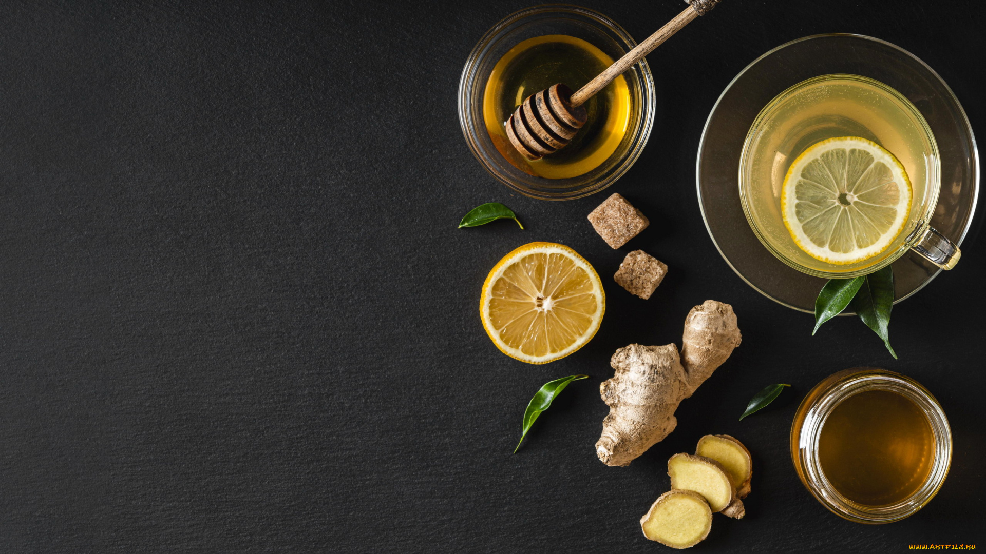 еда, напитки, , чай, мед, имбирь, чай, лимон