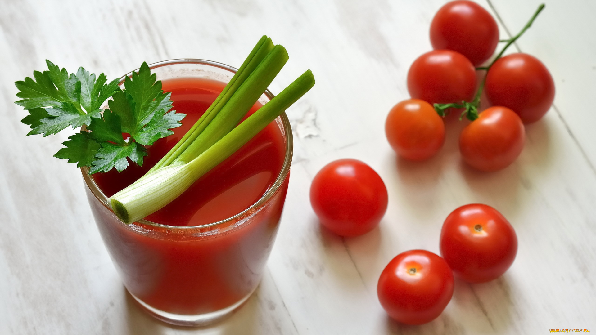еда, напитки, , сок, стакан, сок, томатный, зеленый, лук, помидоры, черри