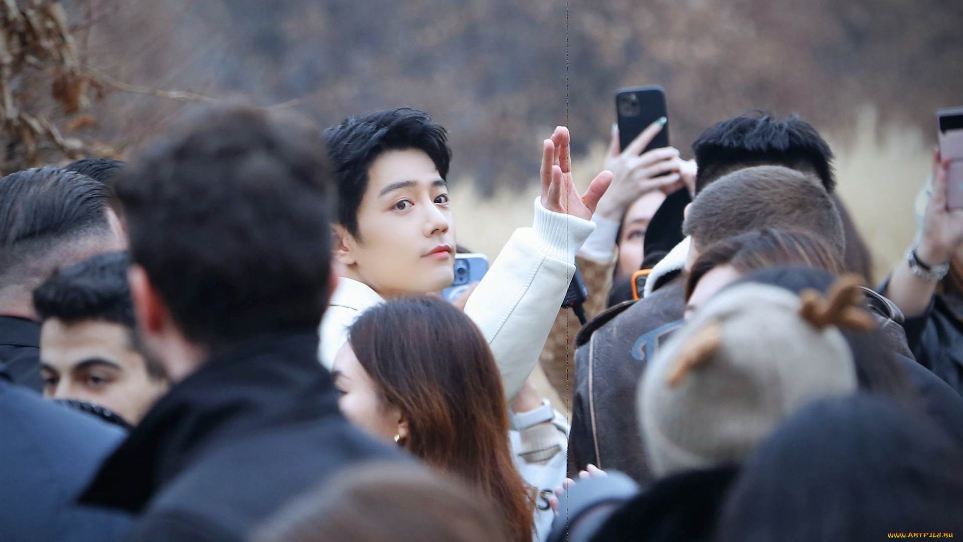 разное, знаменитости, сяо, чжань, люди, жест