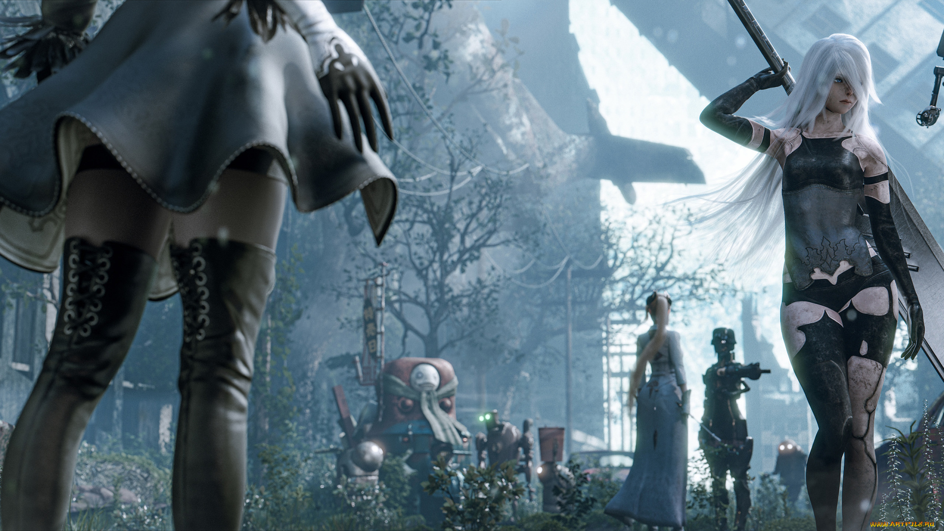 видео, игры, nier, , replicant