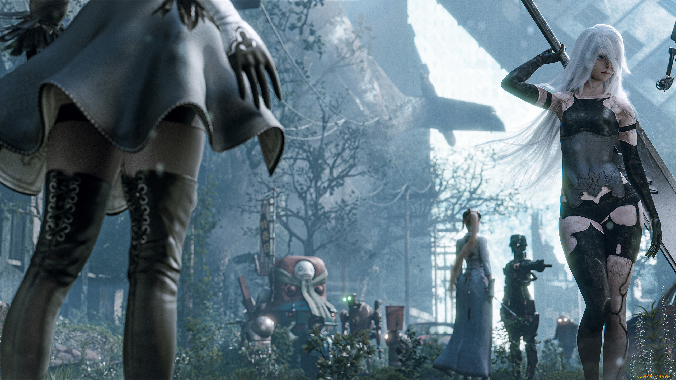 видео, игры, nier, , replicant