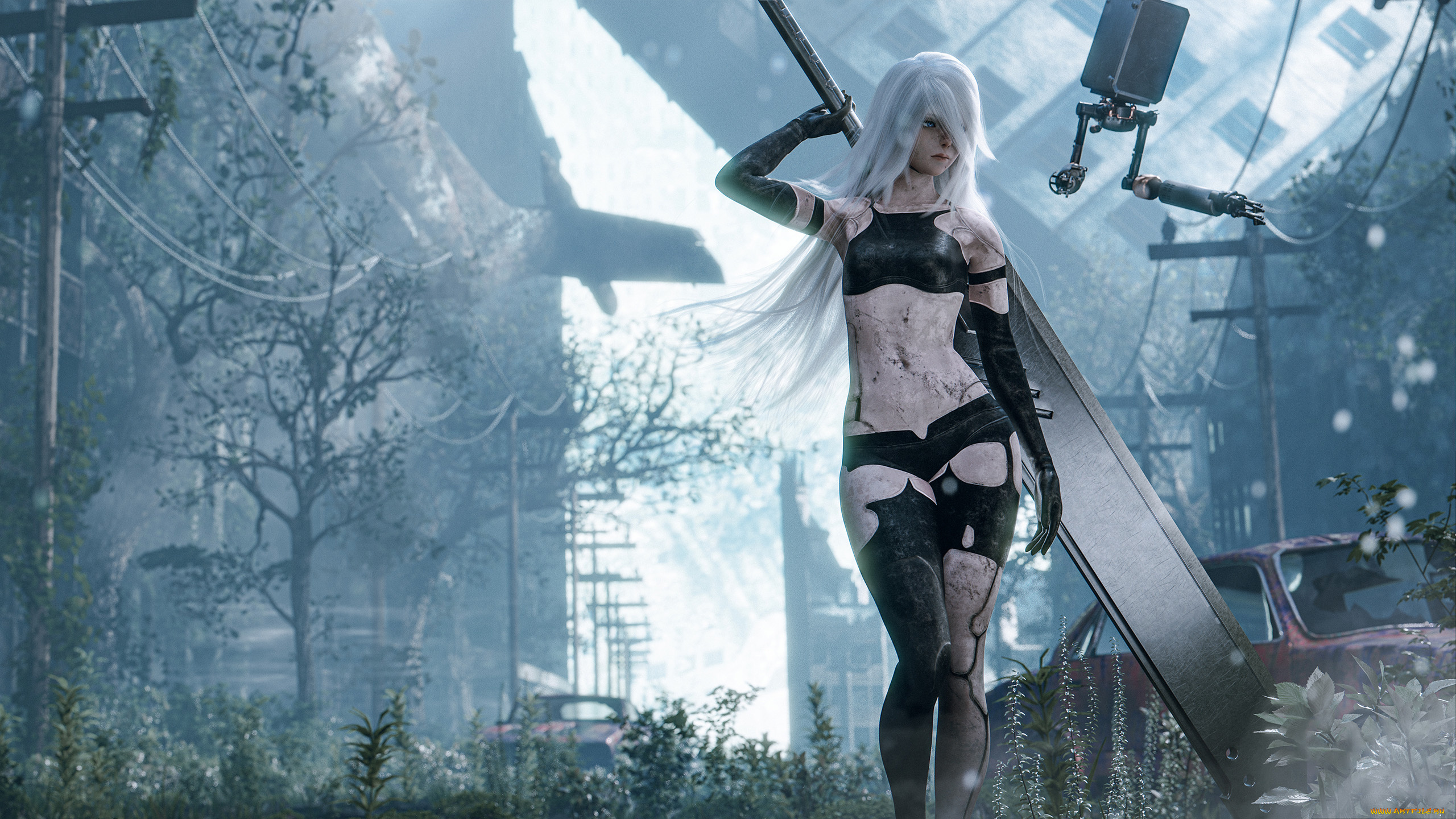 видео, игры, nier, , replicant