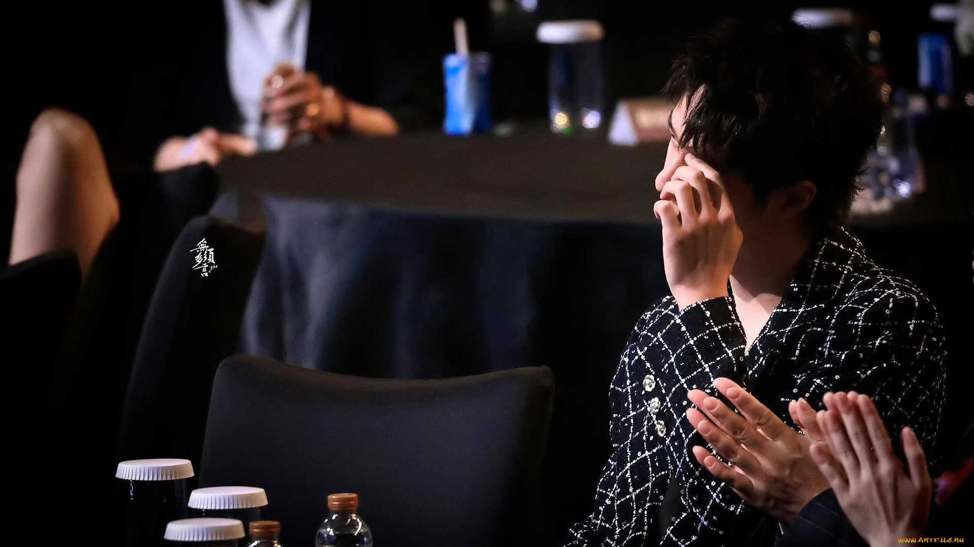 мужчины, wang, yi, bo, актер, столы, люди