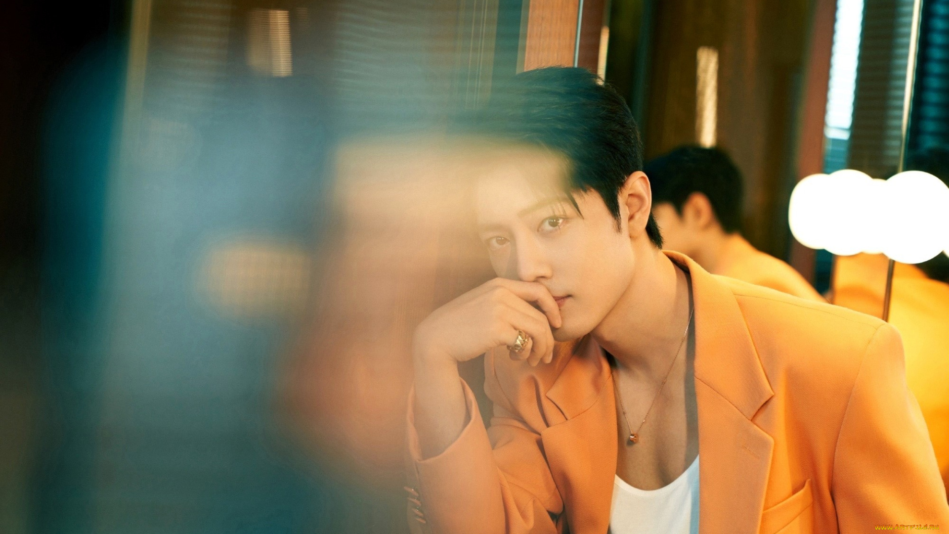 мужчины, xiao, zhan, актер, пиджак