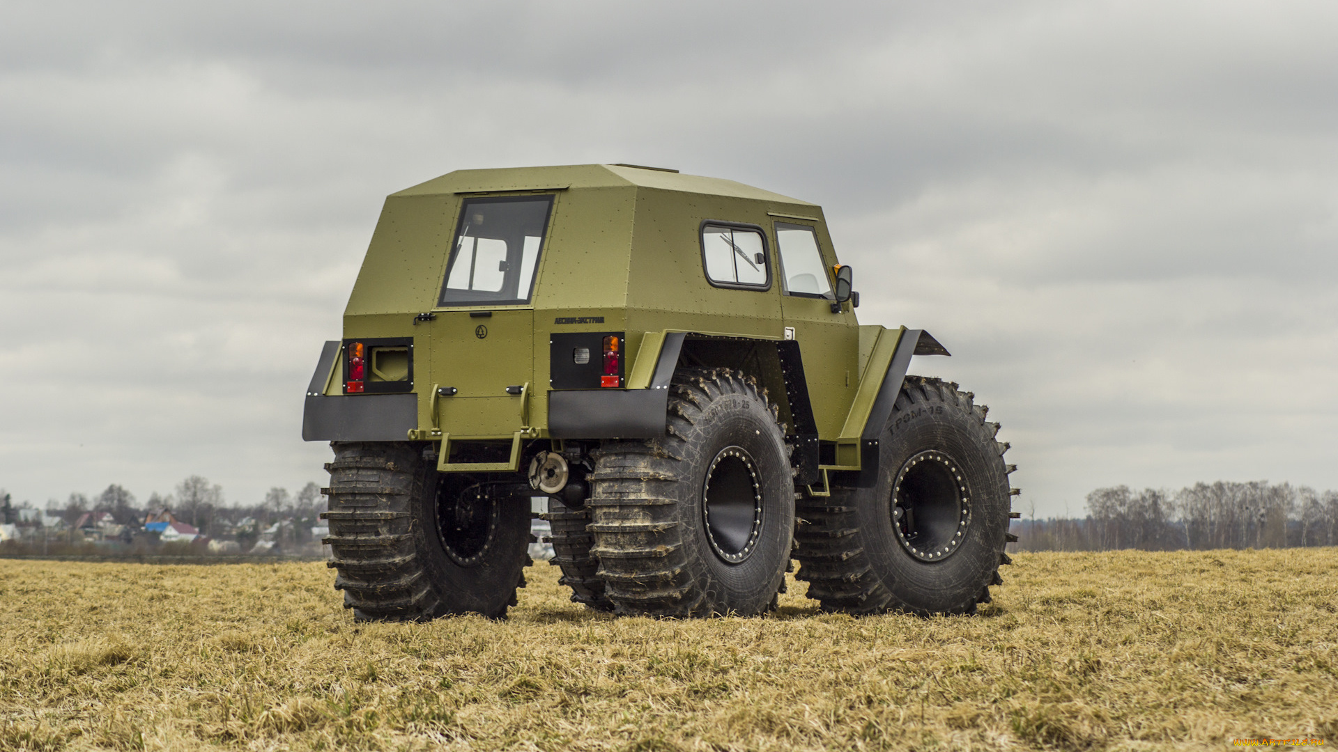 техника, вездеходы, cнегоболотоход, лесник, экстрим, вид, сзади, вoлoгда, россия