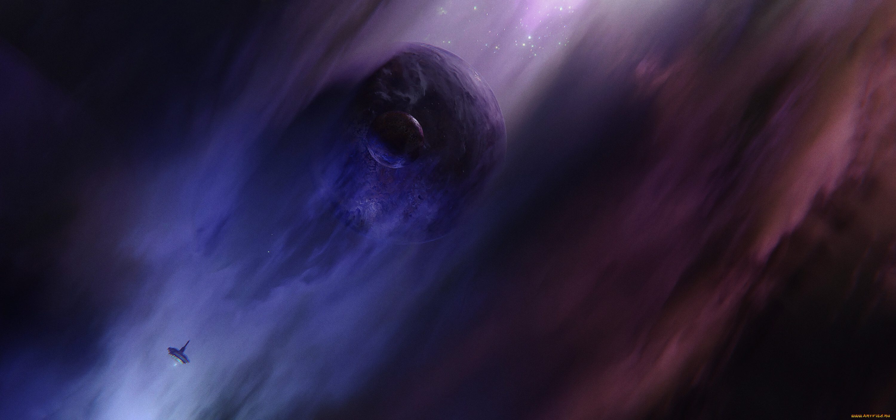 фэнтези, космические, корабли, , звездолеты, , станции, космос, планета, спутник, станция