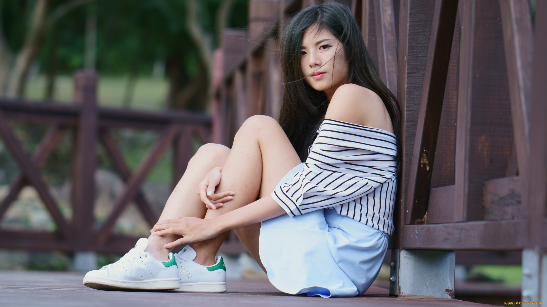 девушки, -, азиатки, девушка