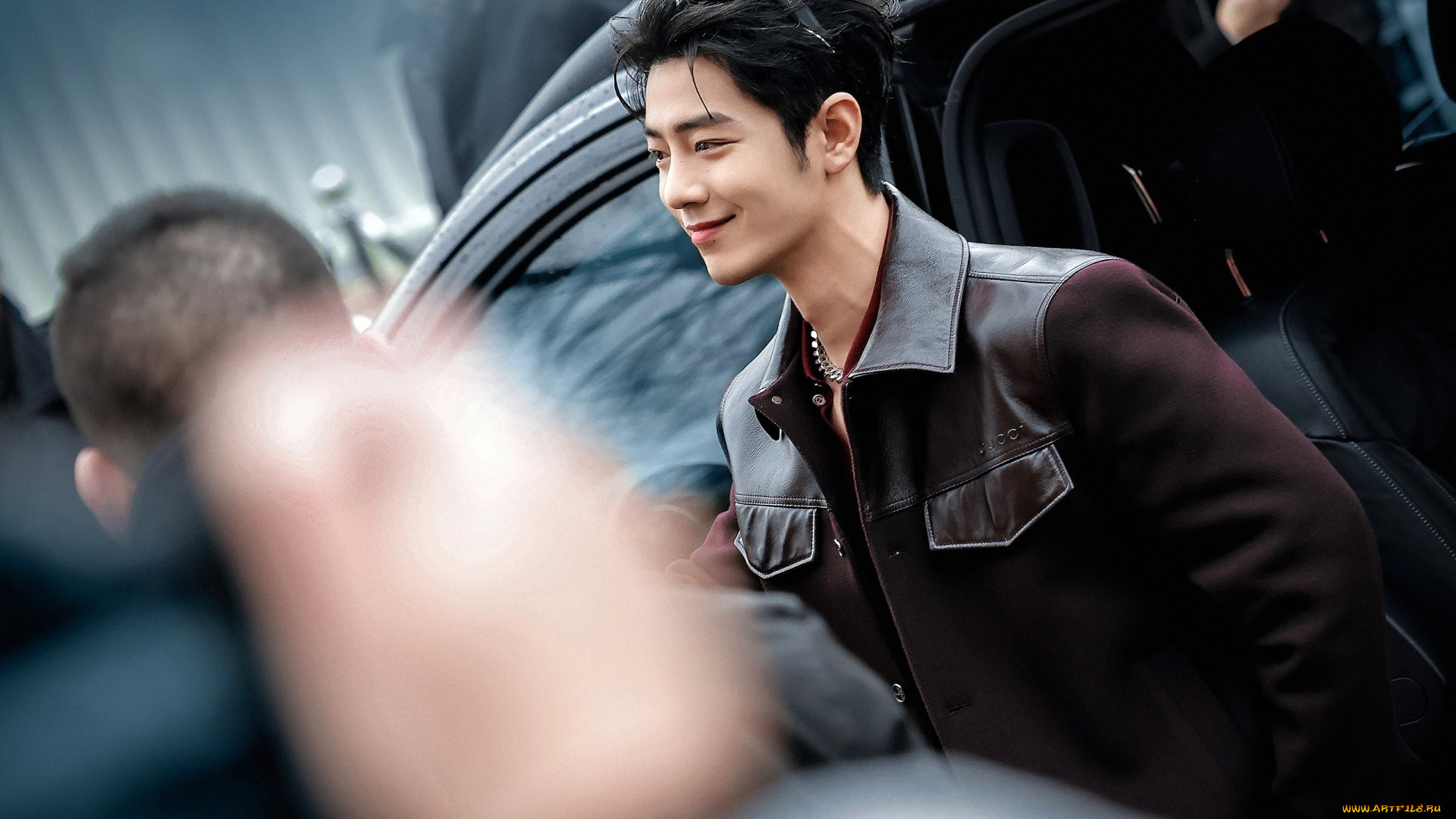 мужчины, xiao, zhan, актер, очки, куртка, люди, машина