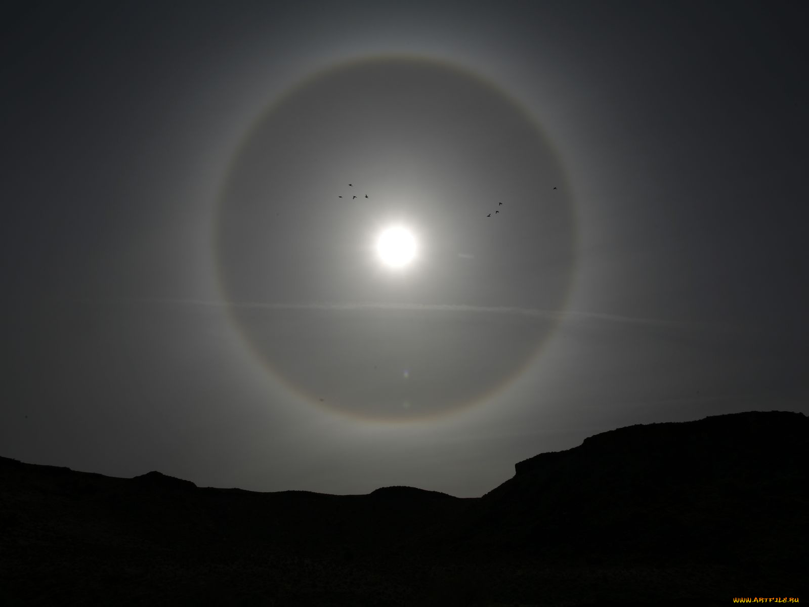 солнечное, гало, космос, солнце