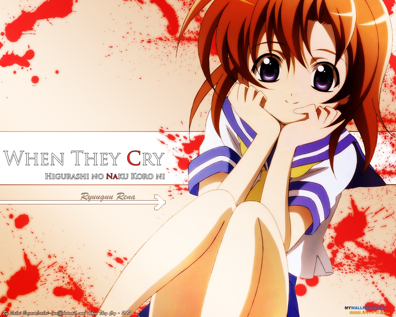 аниме, higurashi, no, naku, koro, ni, ryuuguu, rena