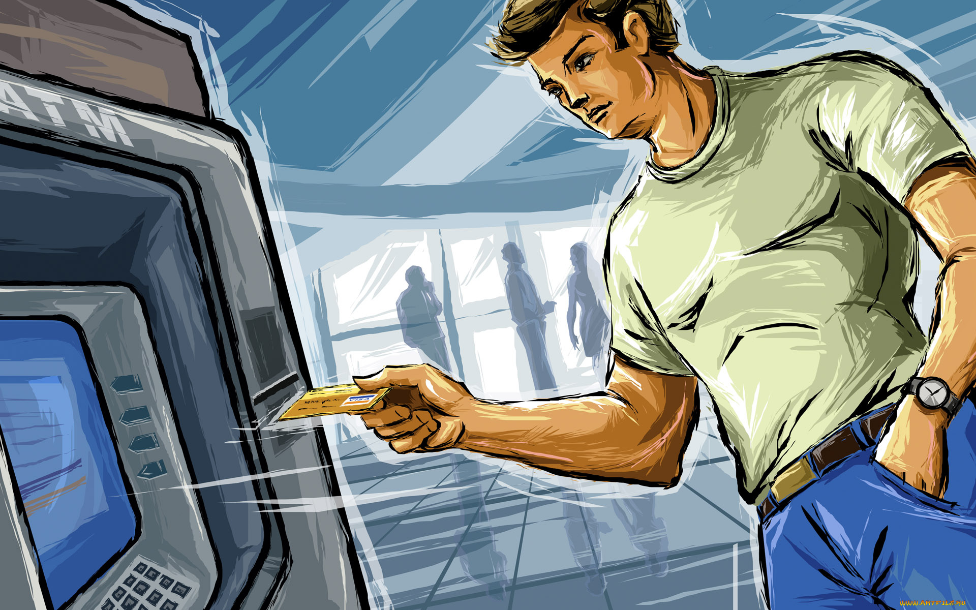 рисованные, люди