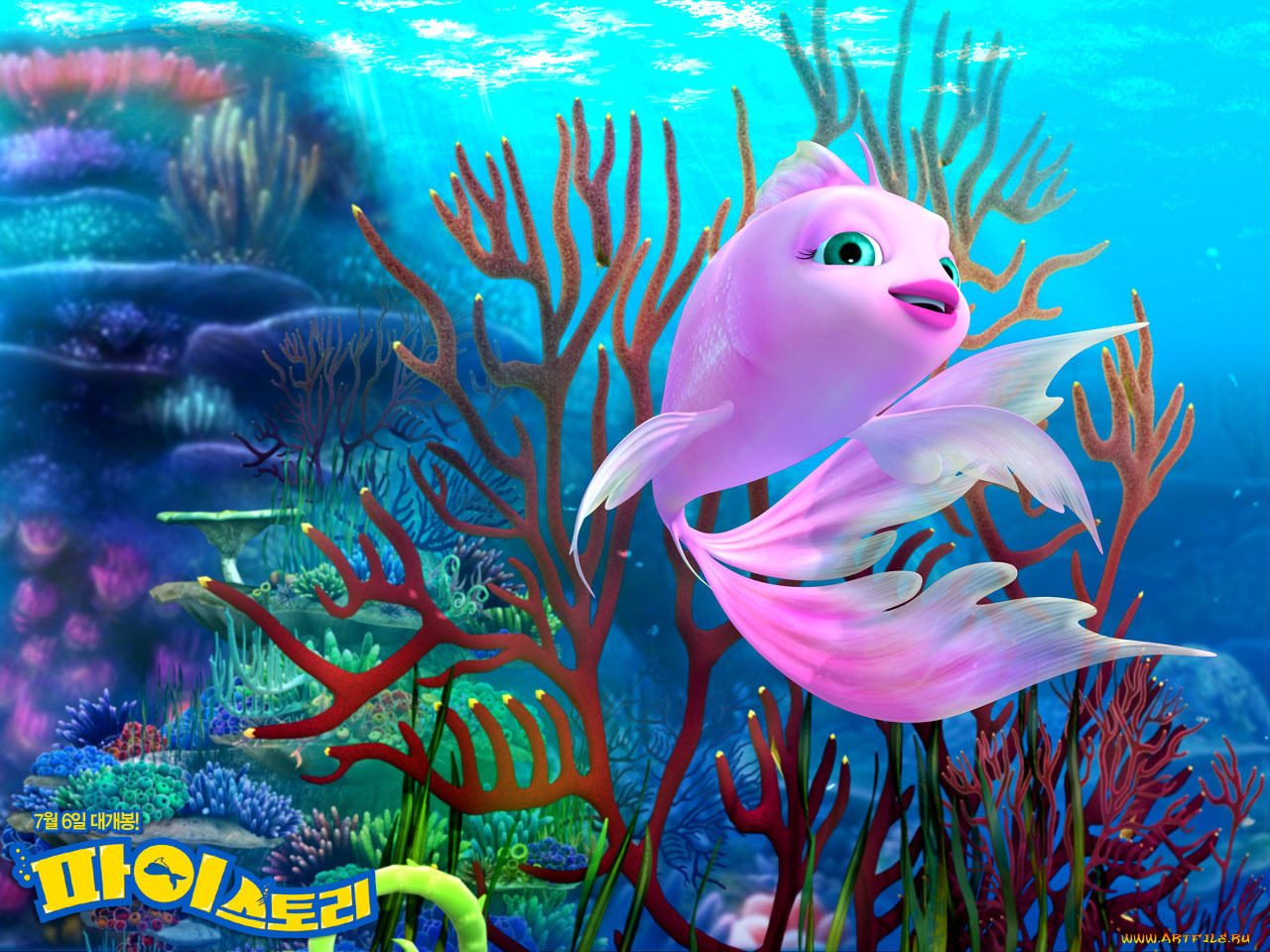 мультфильмы, shark, bait