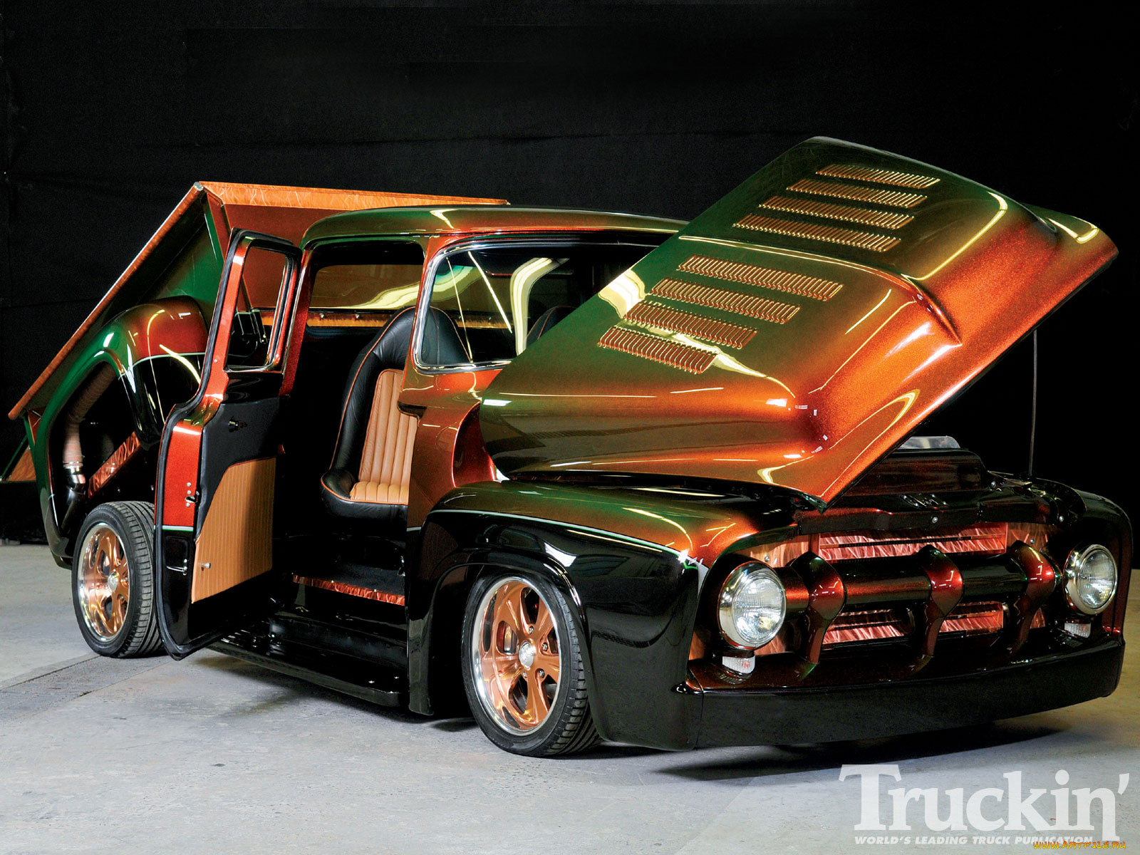 1956, ford, f100, автомобили, custom, pick, up