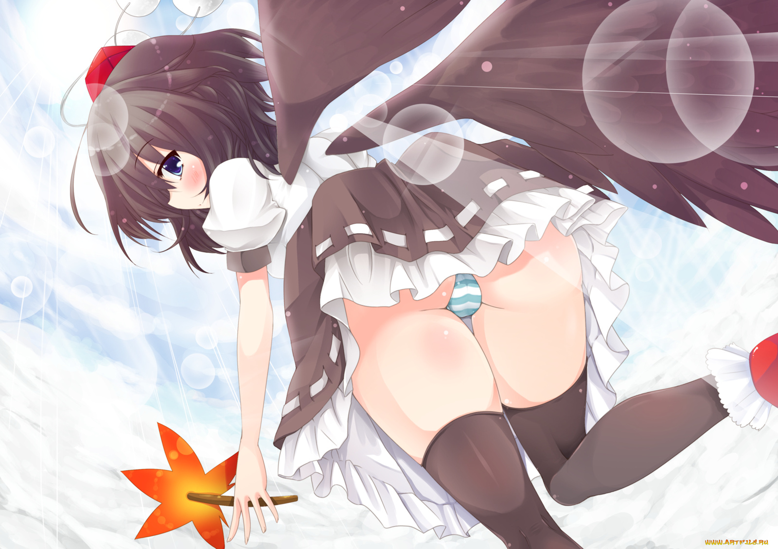 shameimaru, aya, аниме, touhou