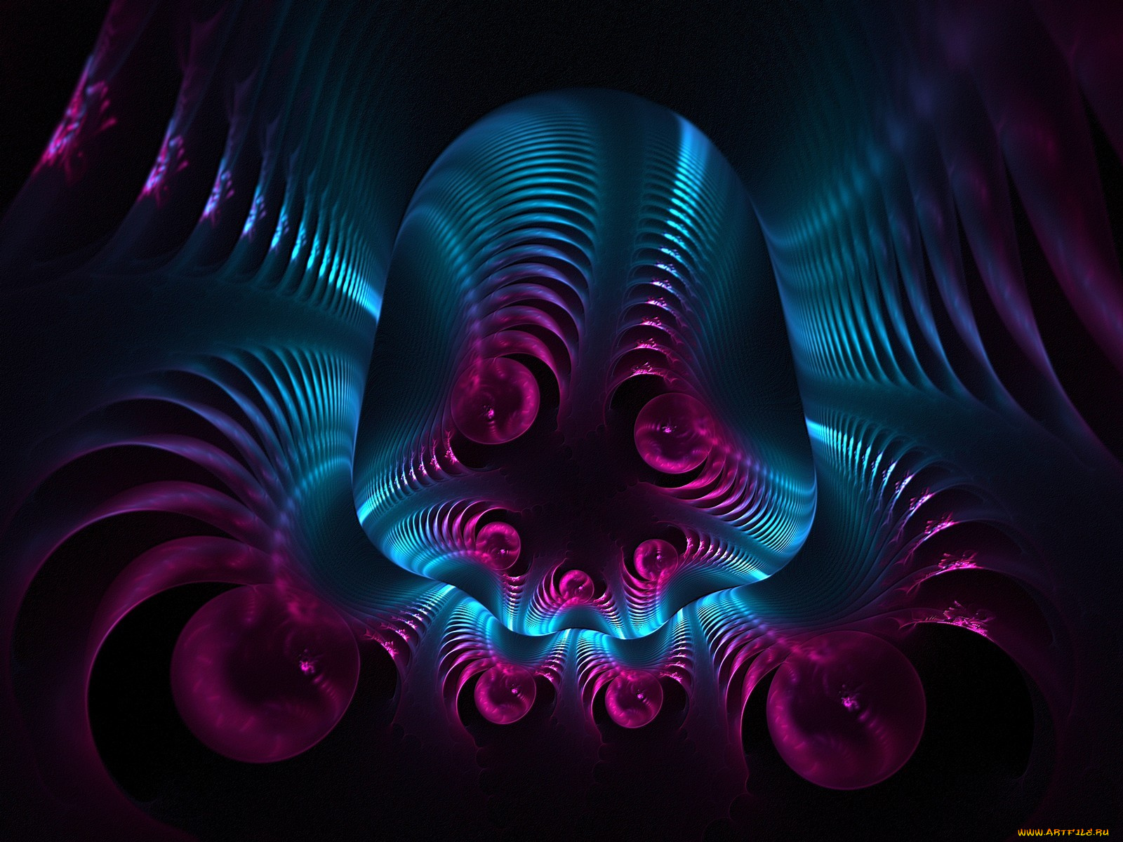 3д, графика, fractal, фракталы, узор, цвета, фон