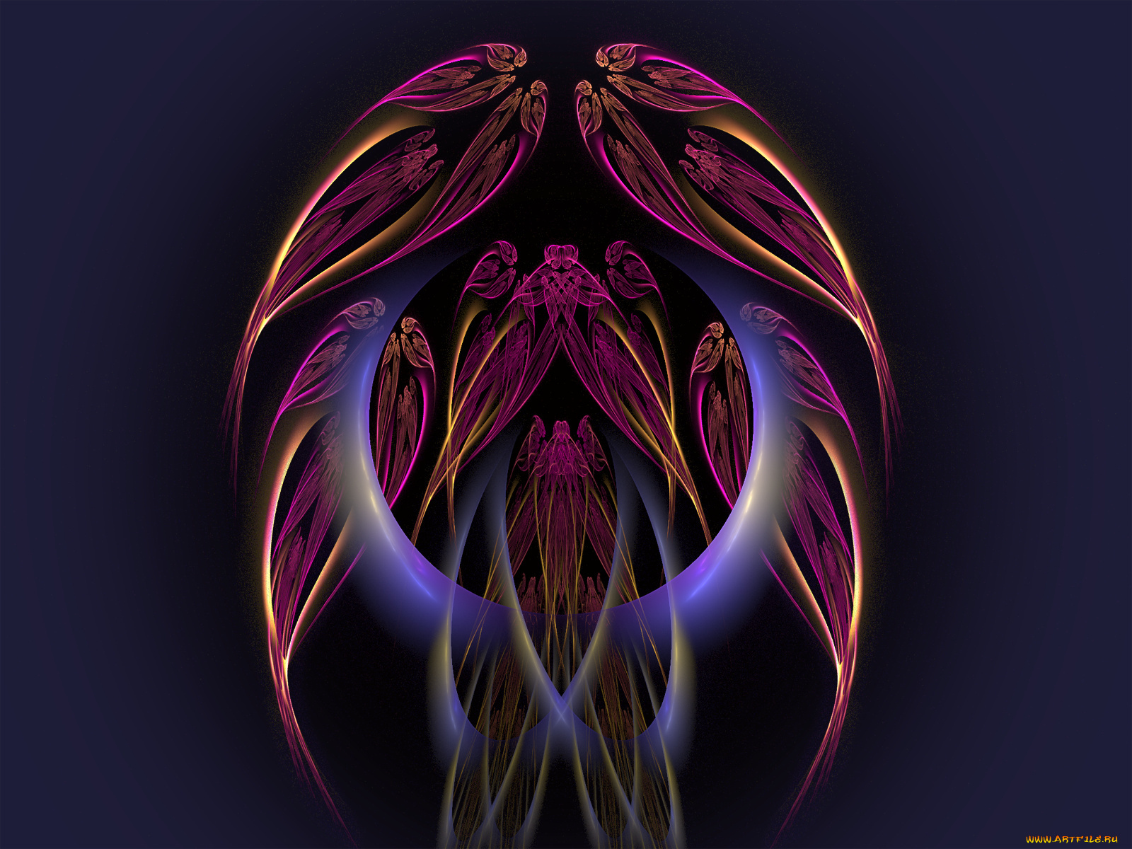 3д, графика, fractal, фракталы, узор, цвета, фон