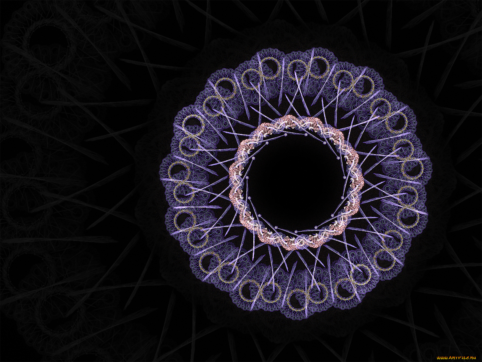 3д, графика, fractal, фракталы, узор, фон, цвета