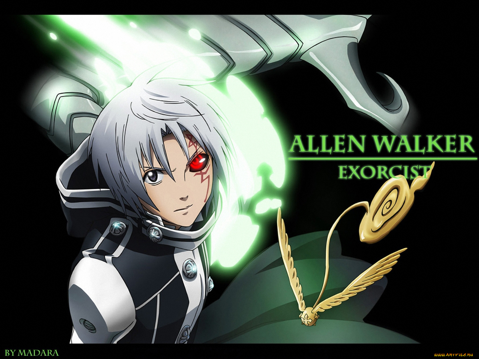 аниме, gray, man, walker, allen