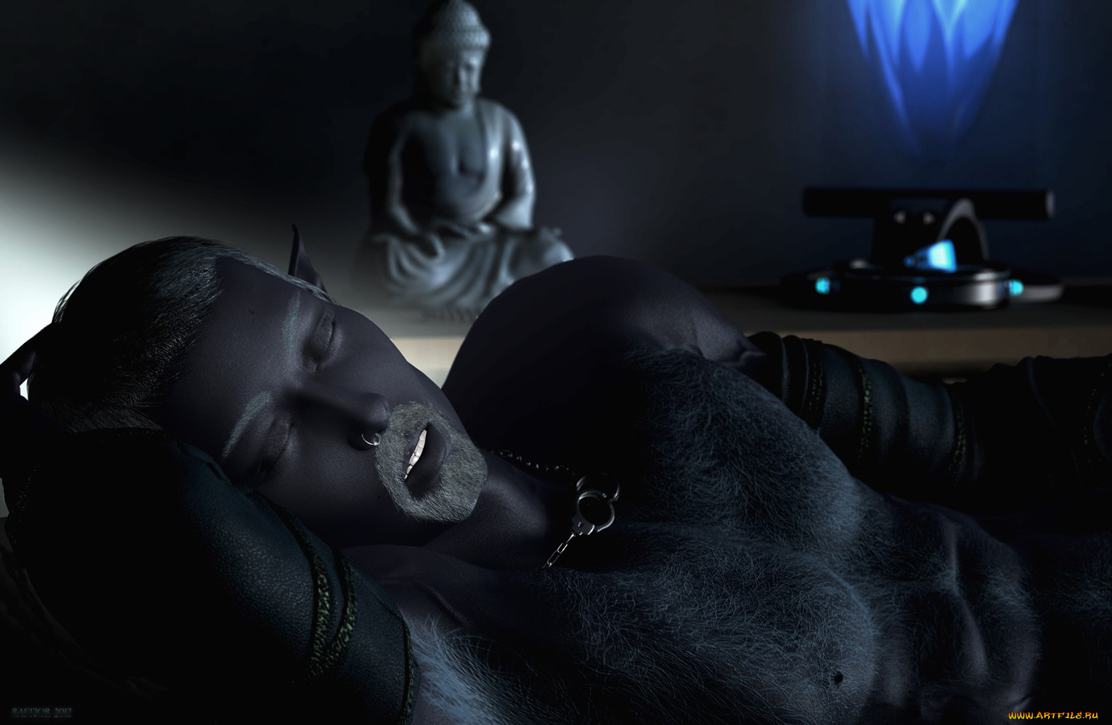 3д, графика, elves, эльфы, будда