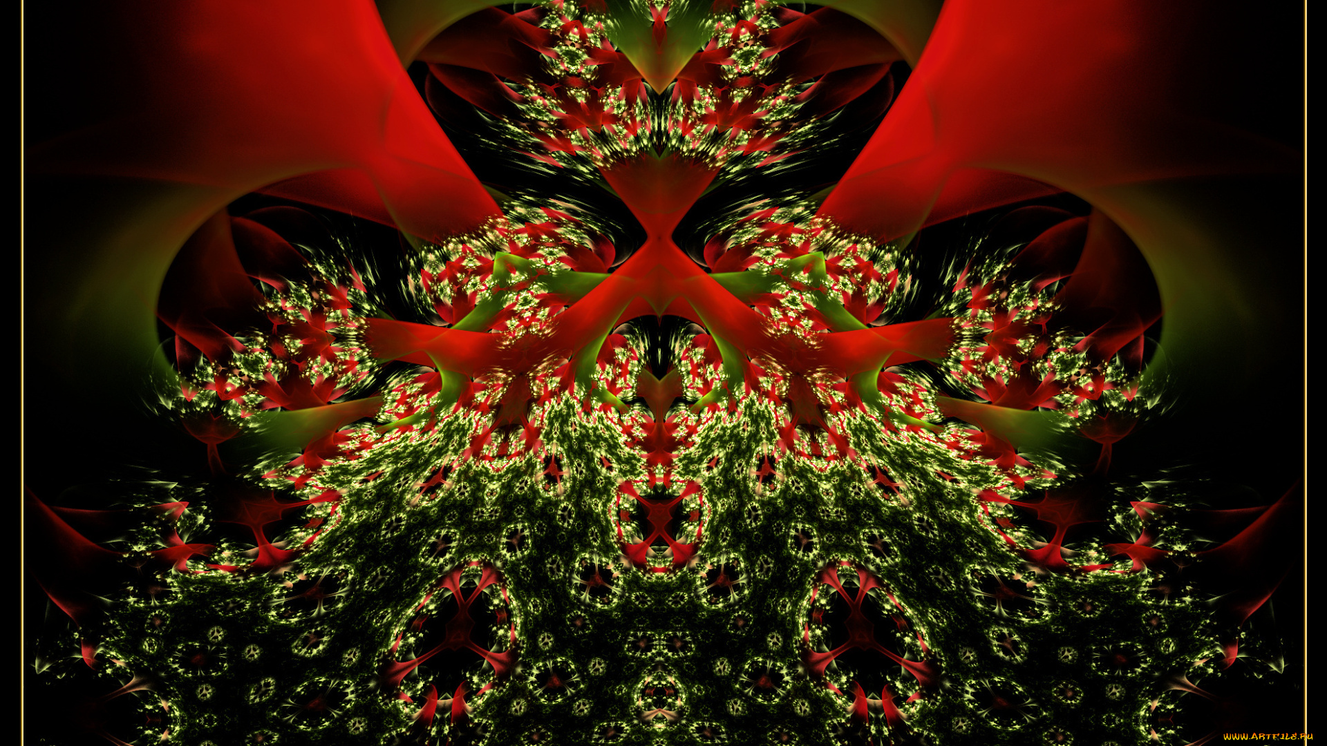 3д, графика, fractal, фракталы, узор, цвета, фон