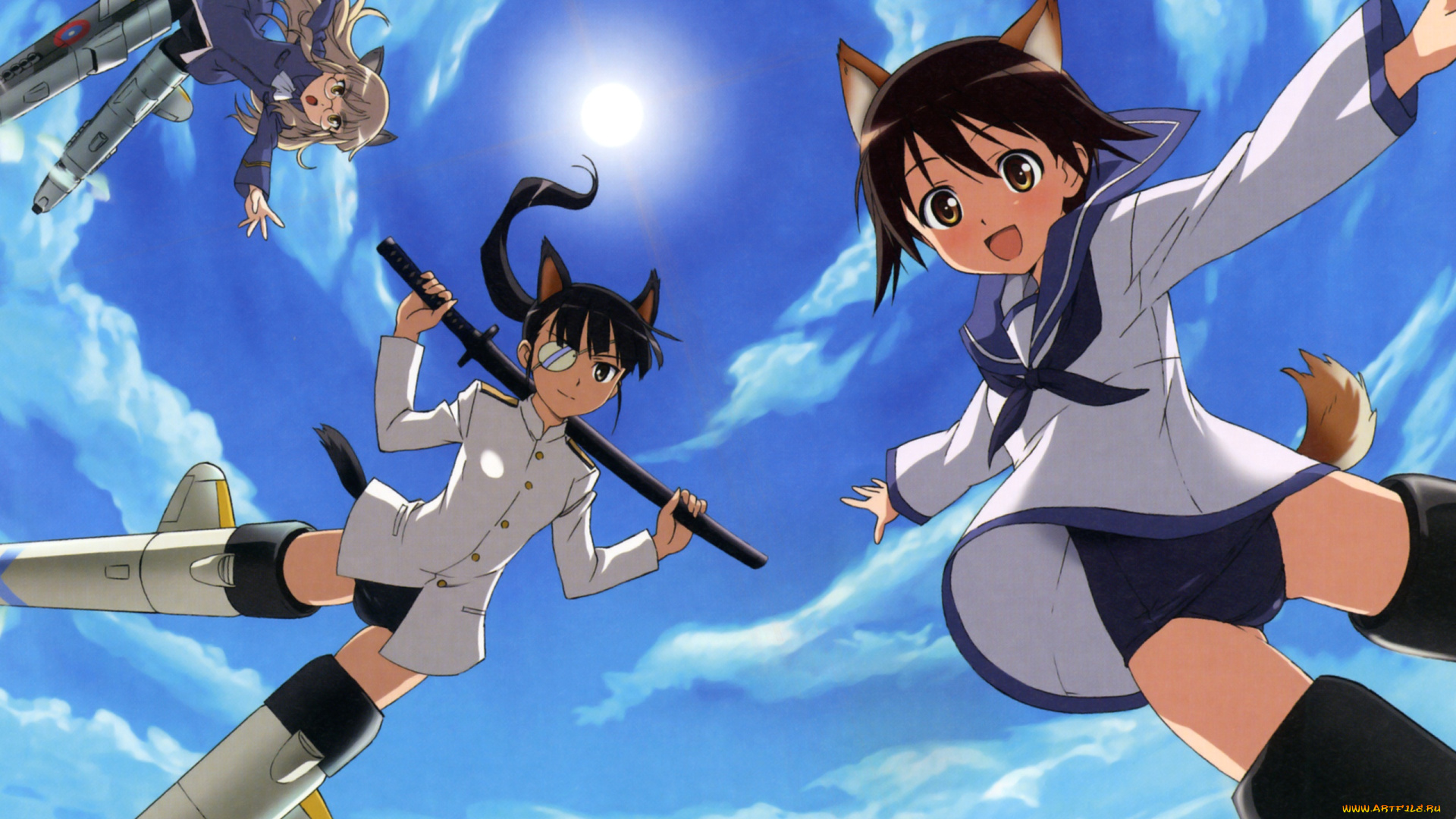 аниме, strike, witches