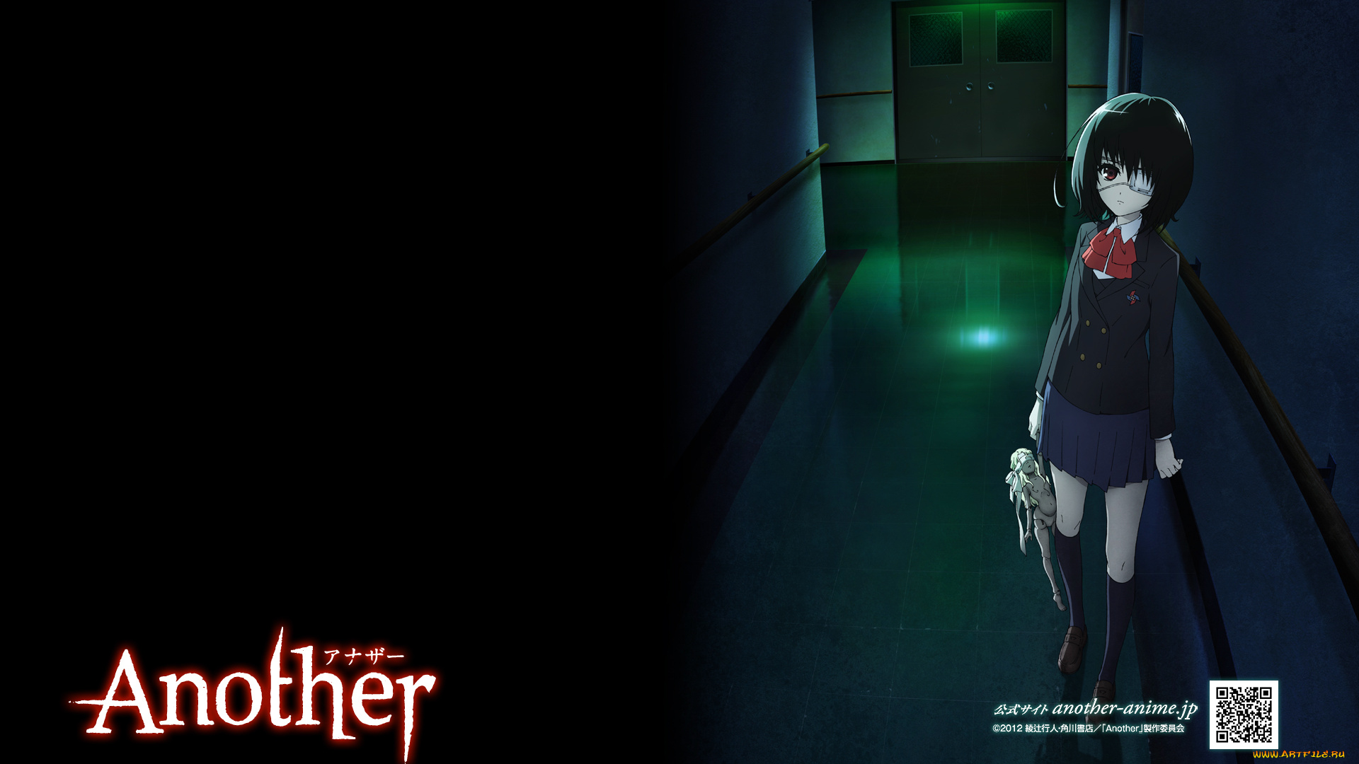 mei, misaki, аниме, another