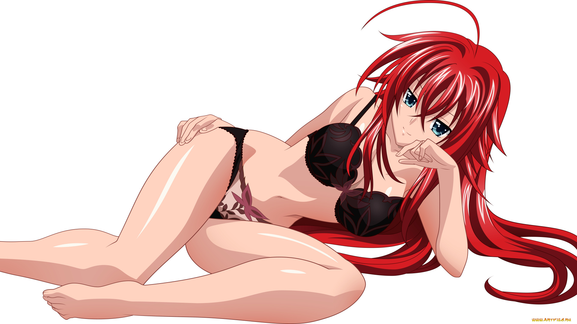 rias, gremory, аниме, highschool, dxd, голубые, глаза, длинные, волосы, девушка, красные
