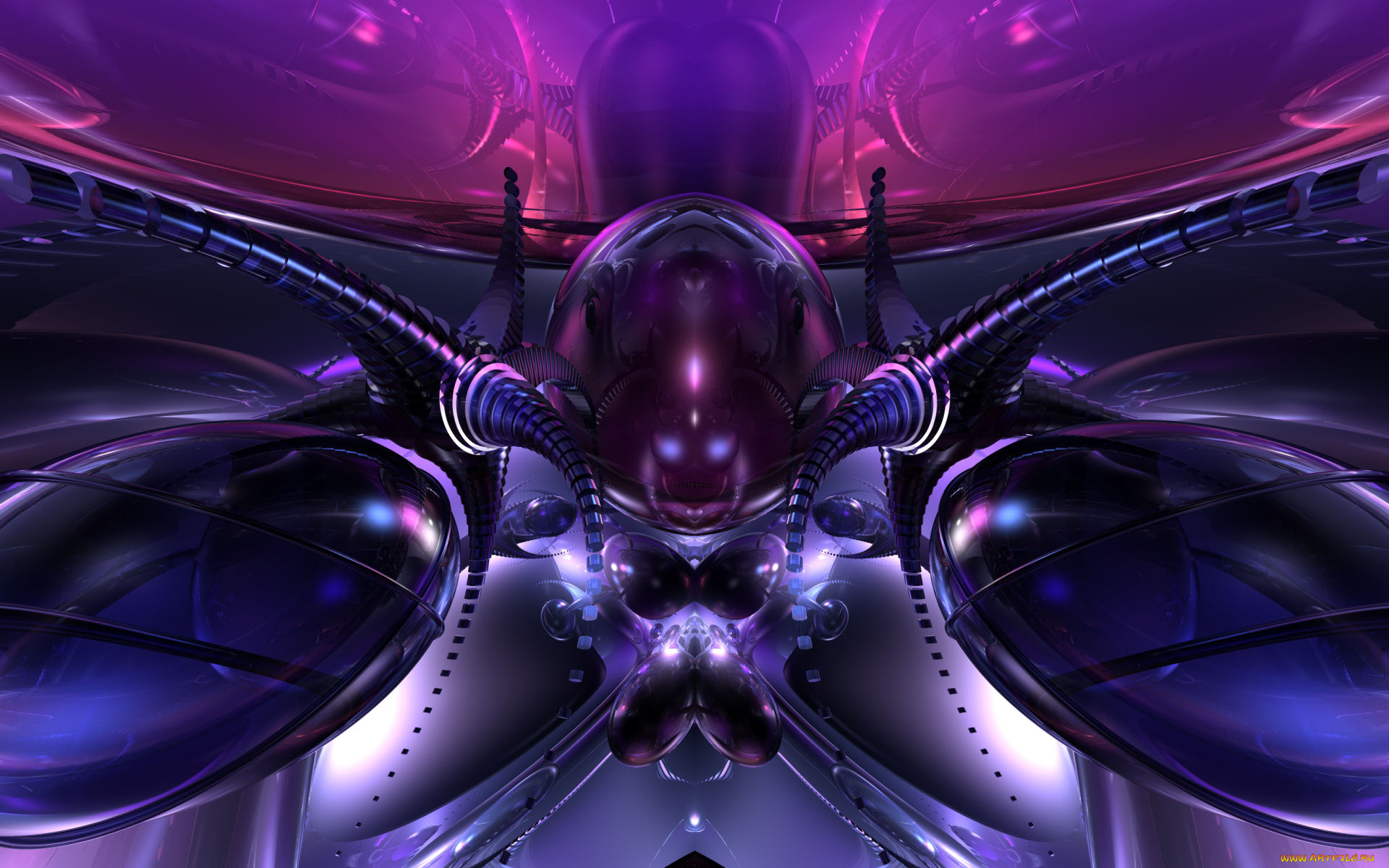 3д, графика, fractal, фракталы, фон, узор