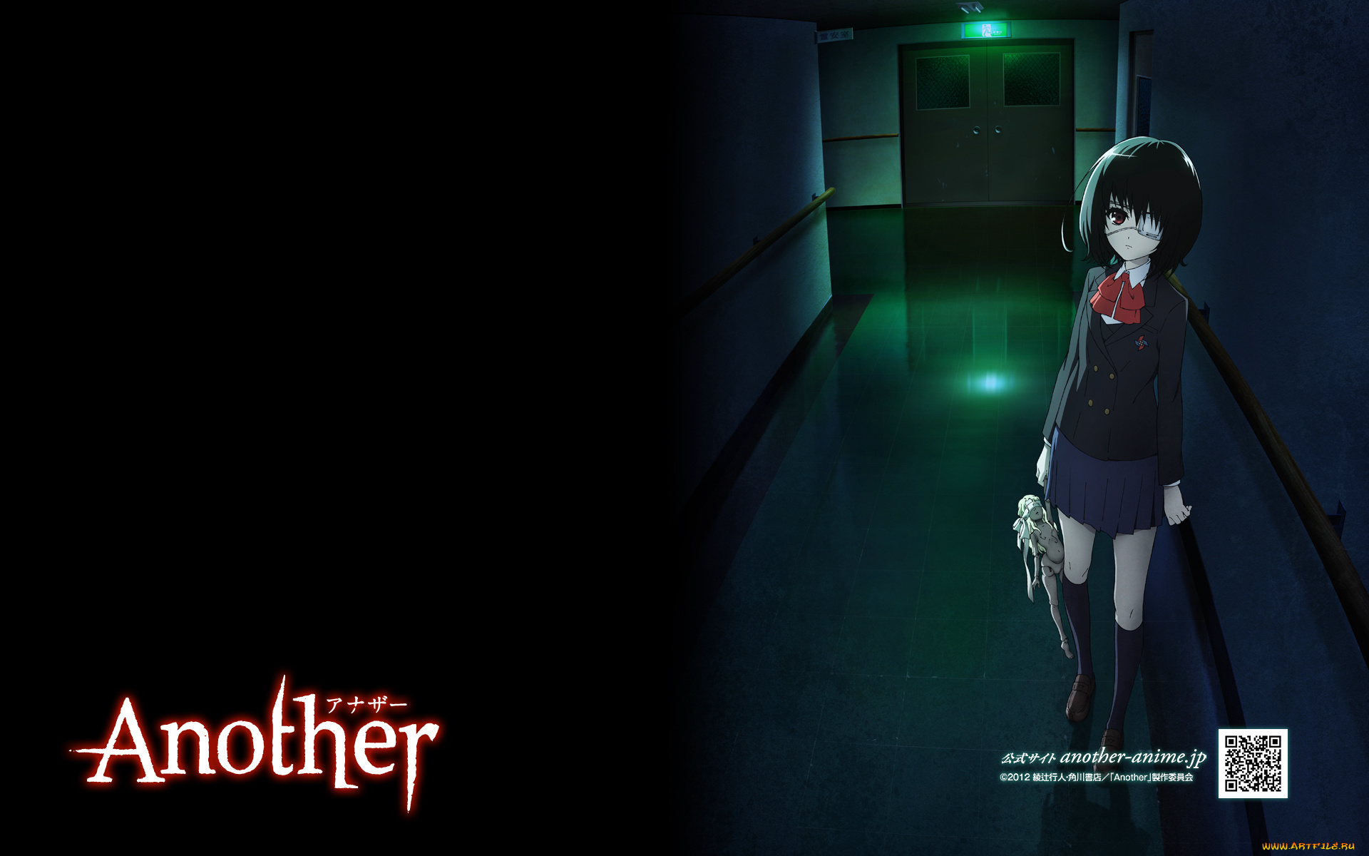 mei, misaki, аниме, another