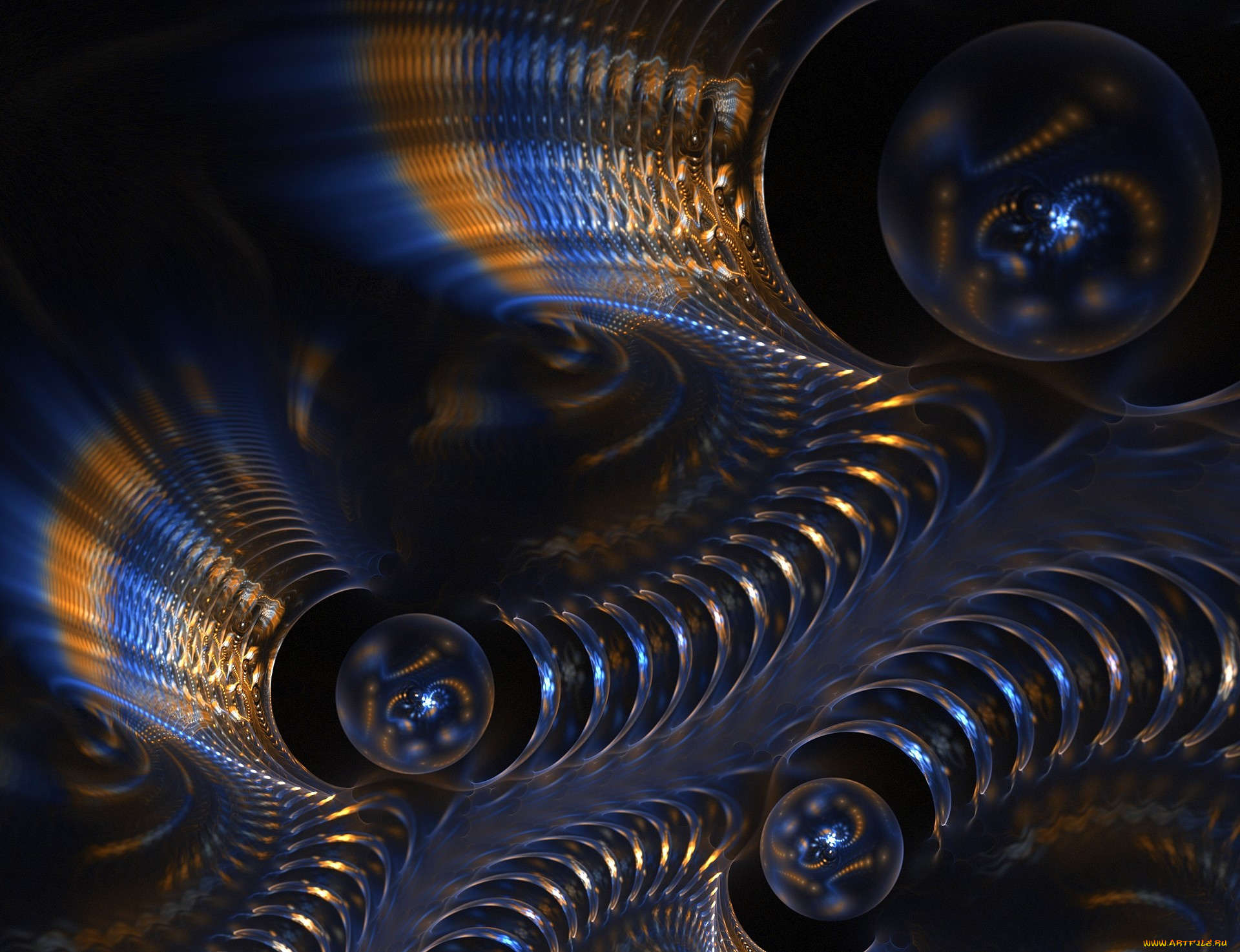 3д, графика, fractal, фракталы, узор, цвета, фон