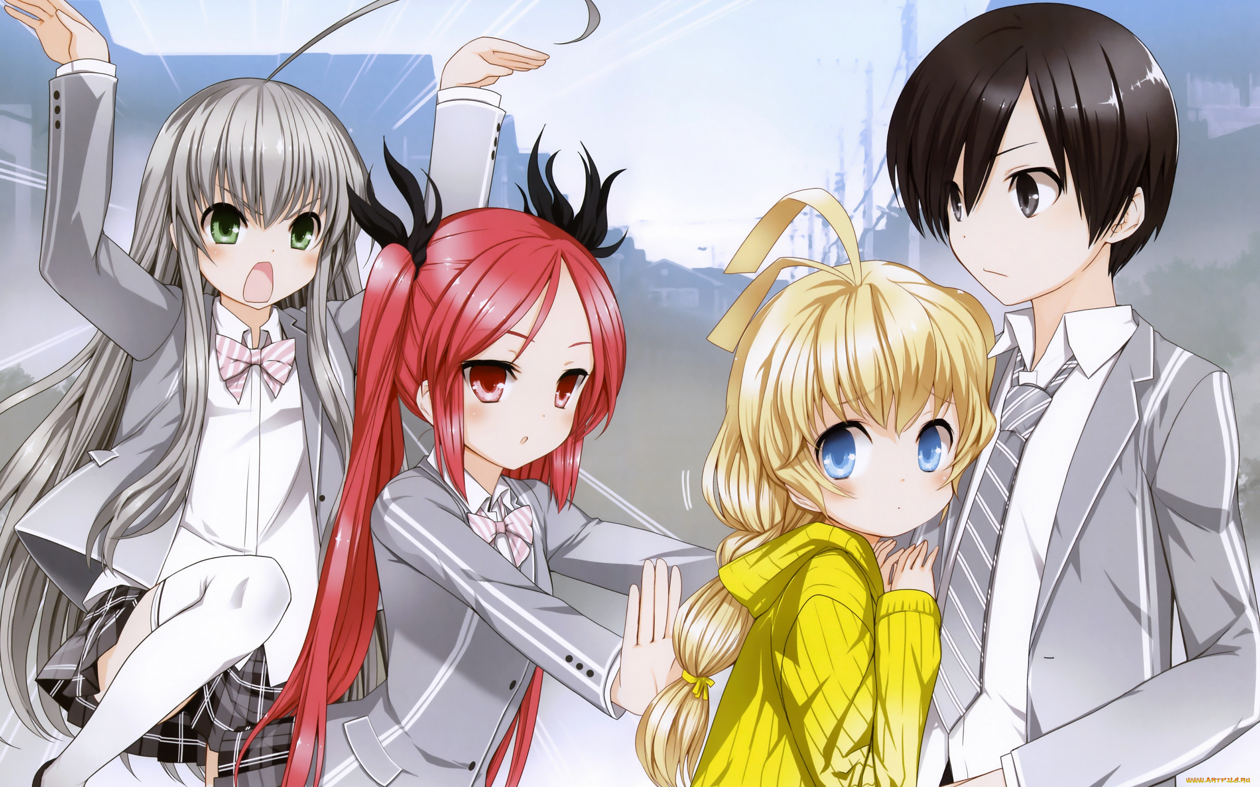 аниме, haiyore, nyaruko, san, 1