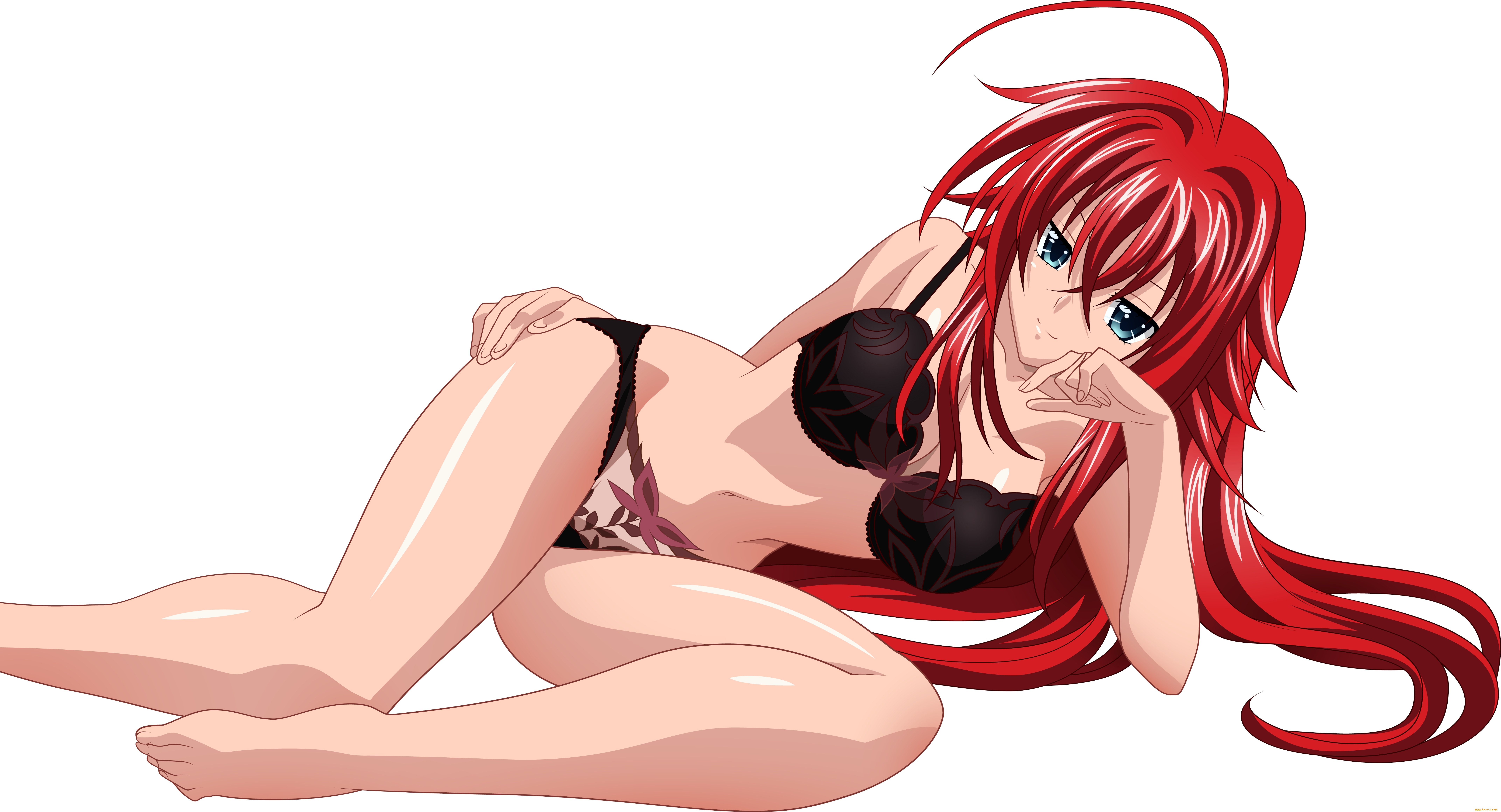 rias, gremory, аниме, highschool, dxd, голубые, глаза, длинные, волосы, девушка, красные