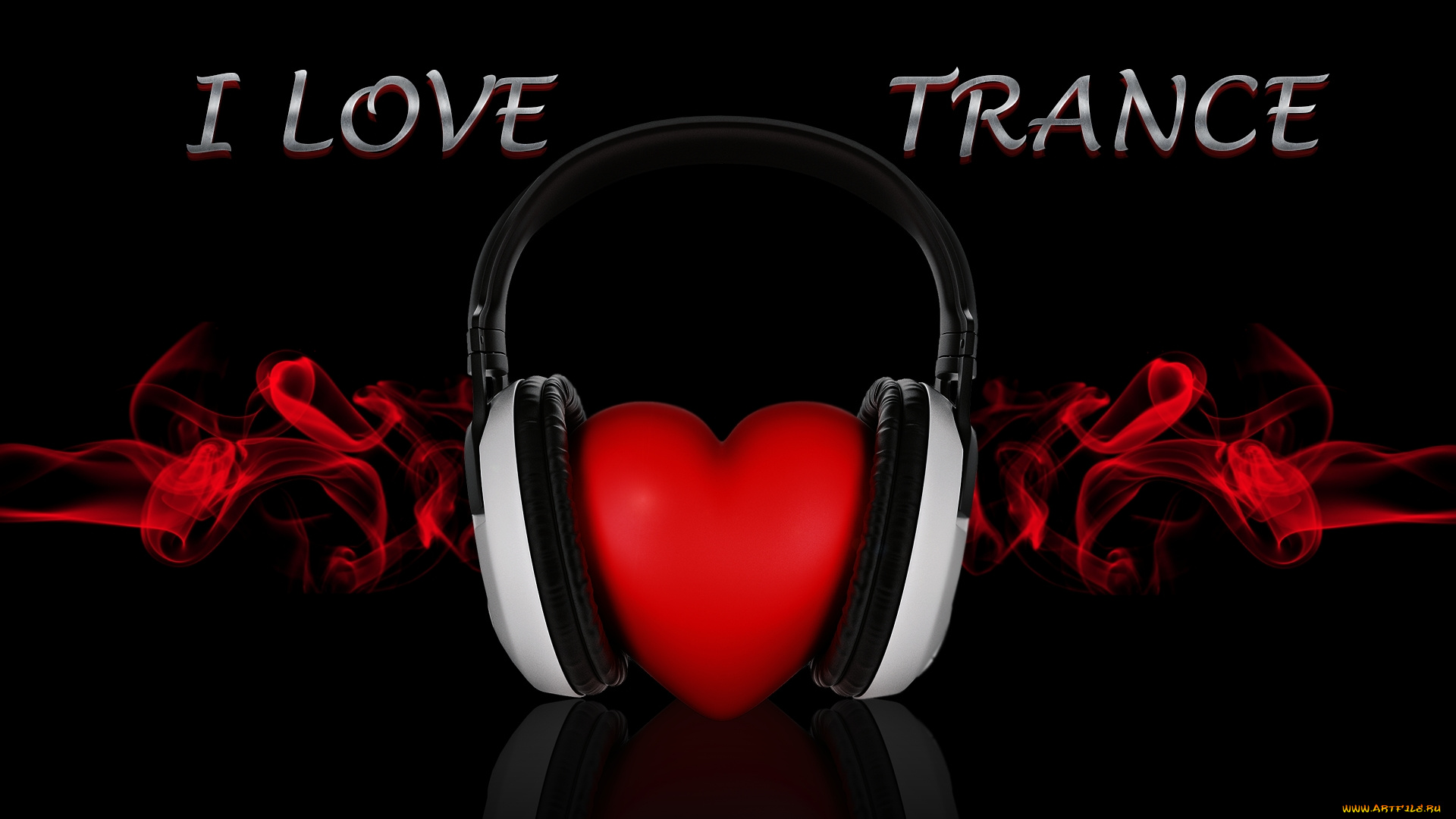 3d, 3д, графика, romance, сердце, wallpapers, наушники