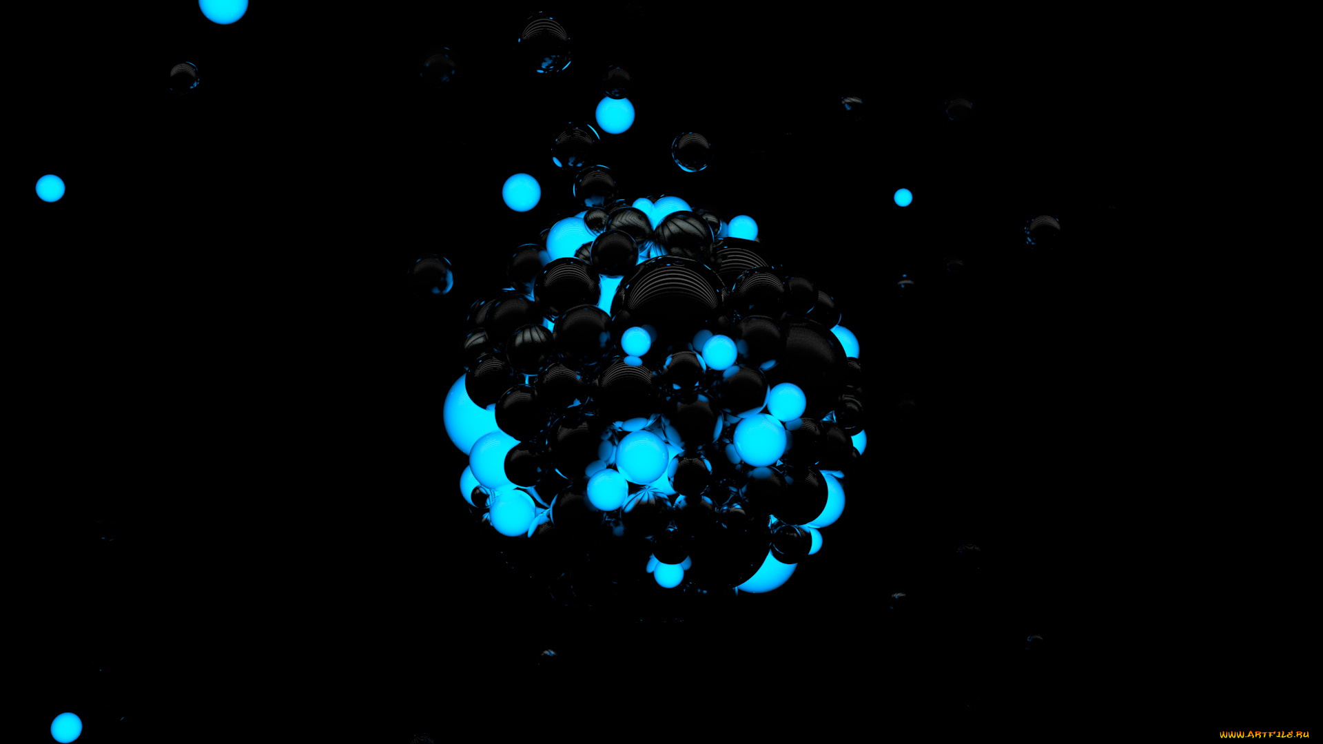 3д, графика, другое, шарики