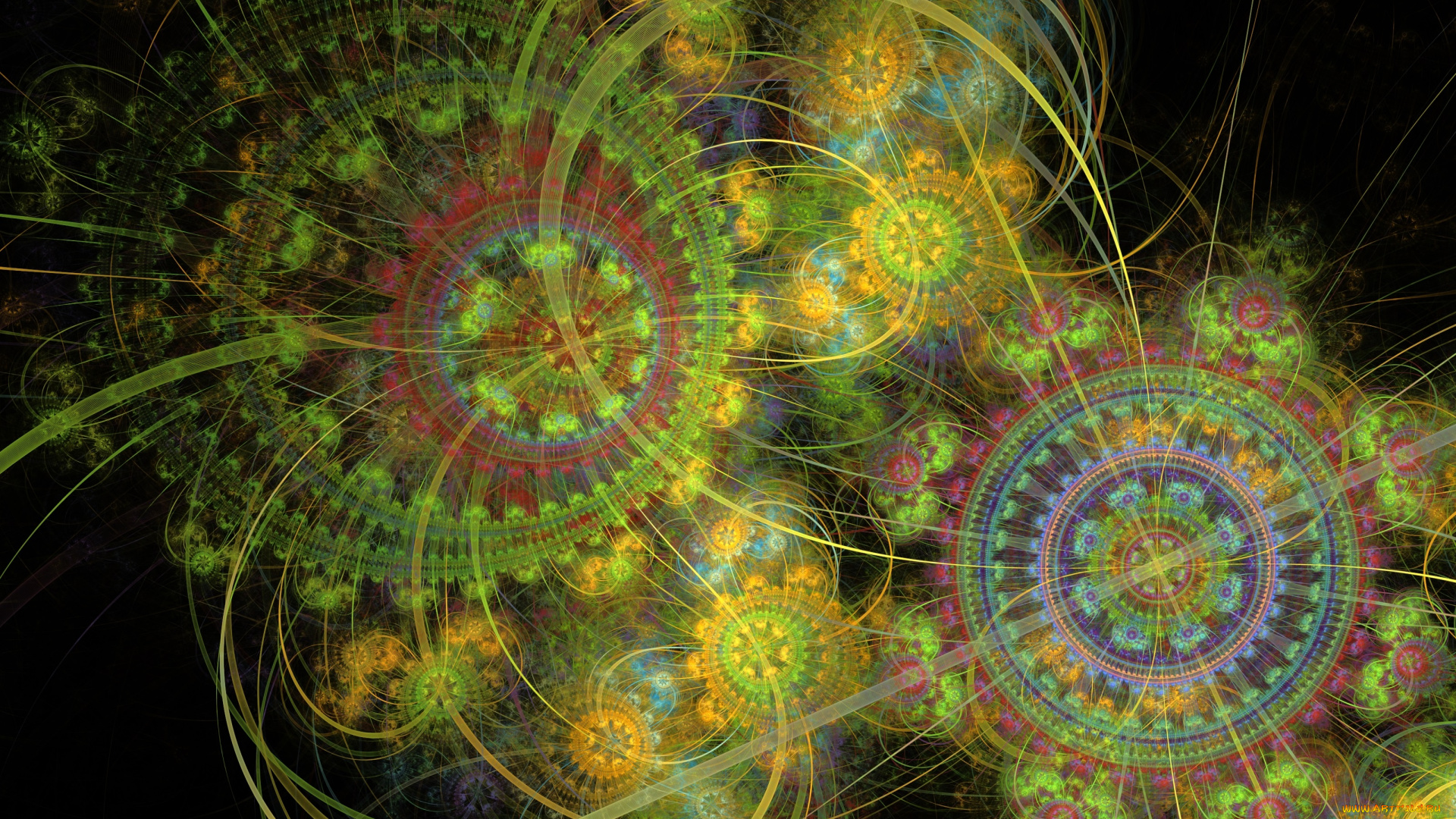 3д, графика, fractal, фракталы, фон