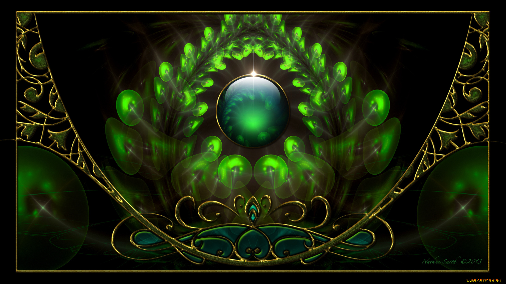 3д, графика, fractal, фракталы, фон